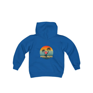 Peel Here Clothings Island Retro Childrens Hoodie