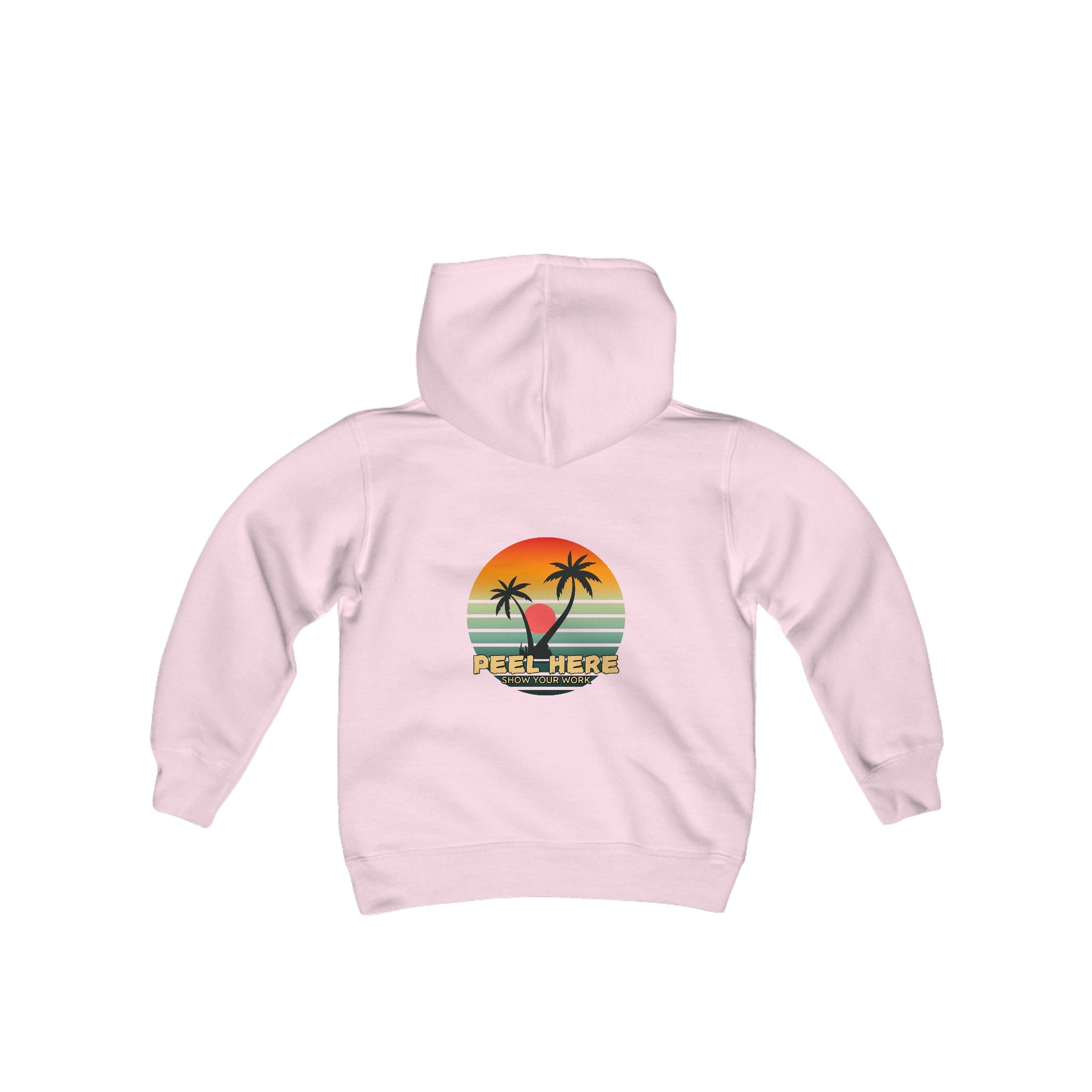 Peel Here Clothings Island Retro Childrens Hoodie