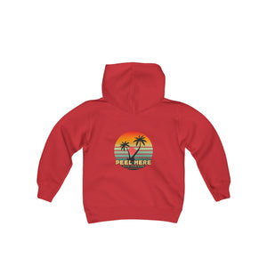 Peel Here Clothings Island Retro Childrens Hoodie