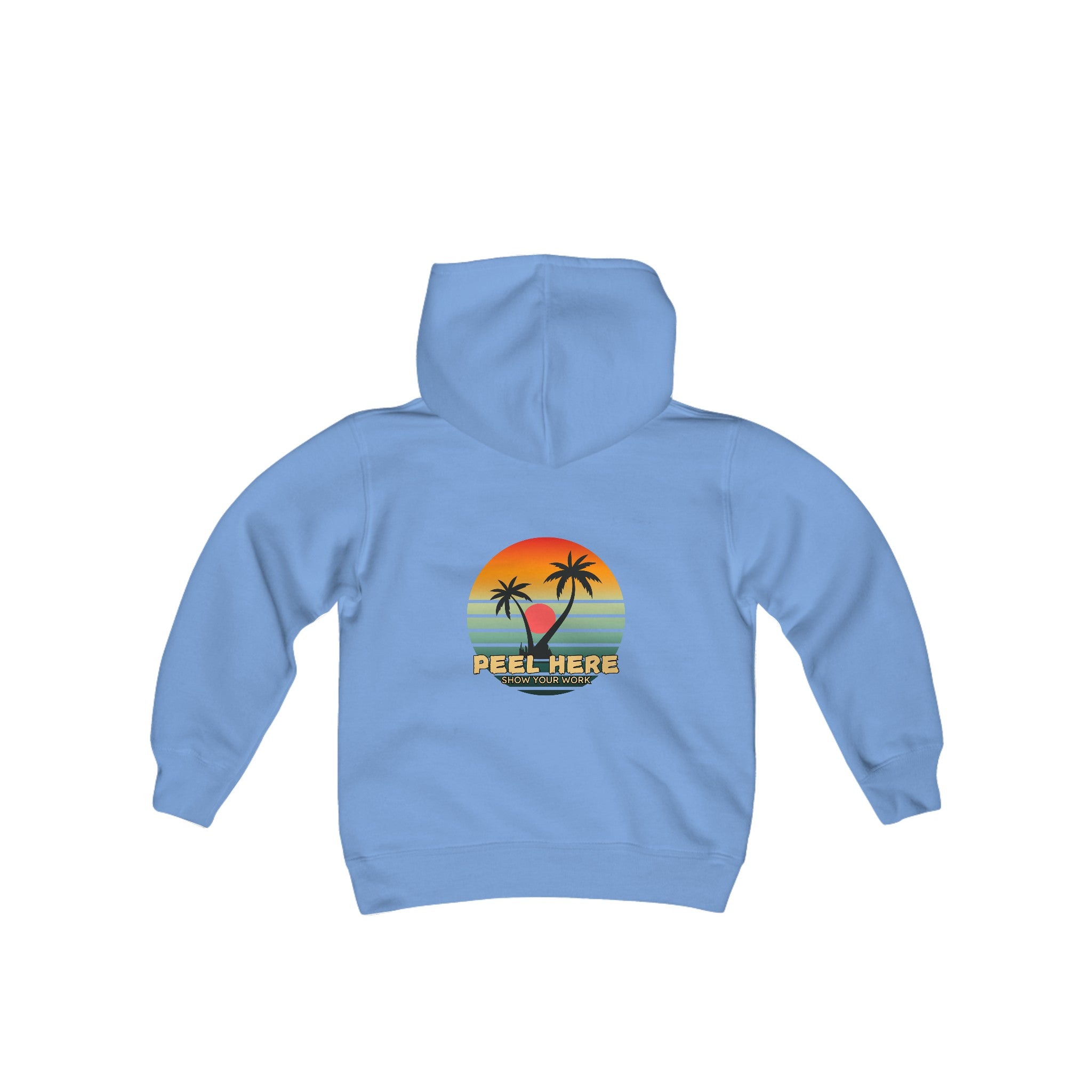 Peel Here Clothings Island Retro Childrens Hoodie