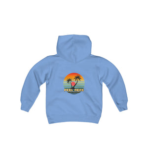 Peel Here Clothings Island Retro Childrens Hoodie