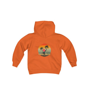 Peel Here Clothings Island Retro Childrens Hoodie