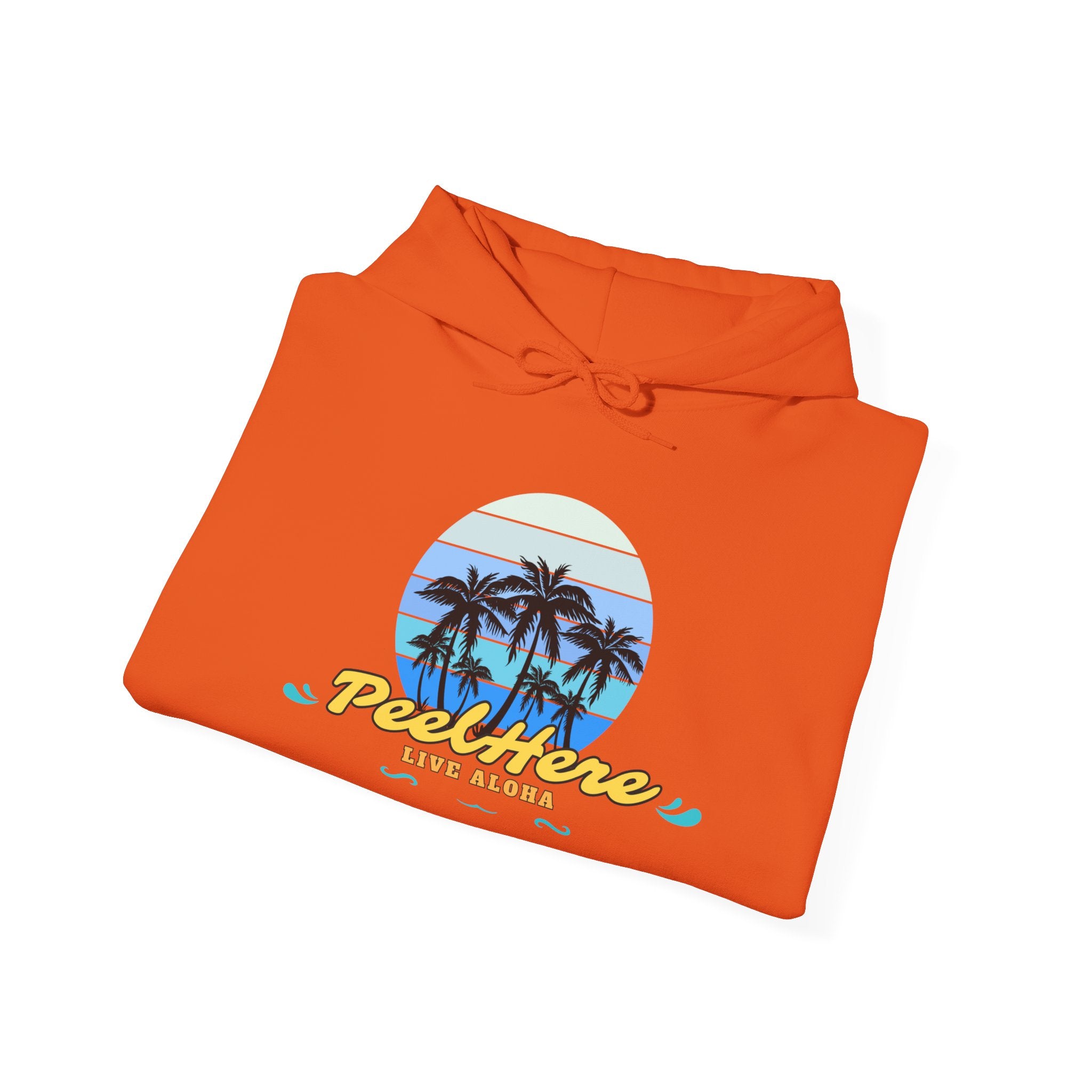 Peel Here Clothing's Live Aloha Hooded Sweatshirt