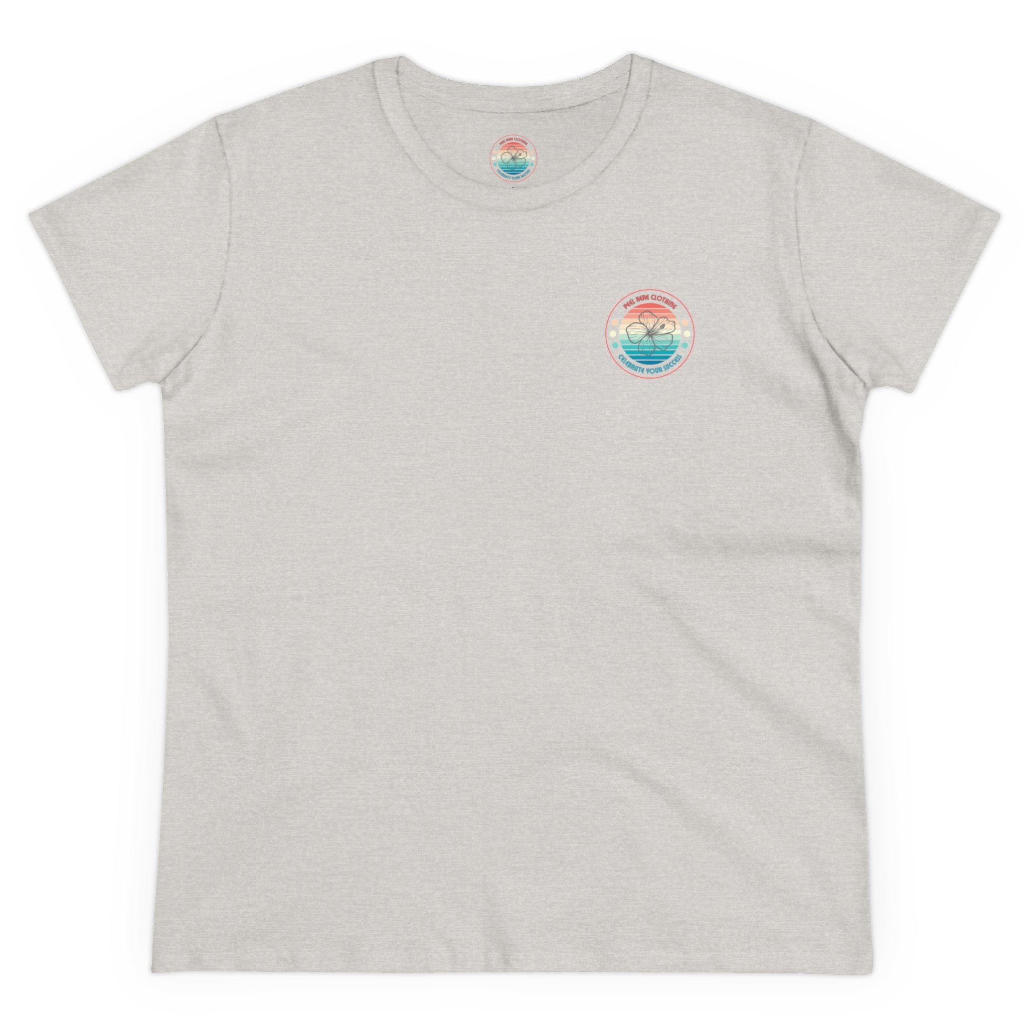 Retro Hibiscus Midweight Cotton Tee