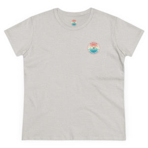 Retro Hibiscus Midweight Cotton Tee