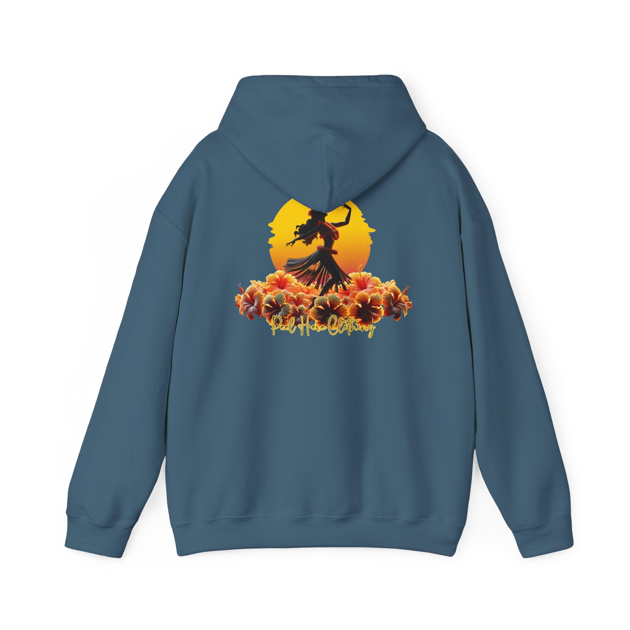 Peel Here Clothing's Dancing on Hibiscus Hoodie