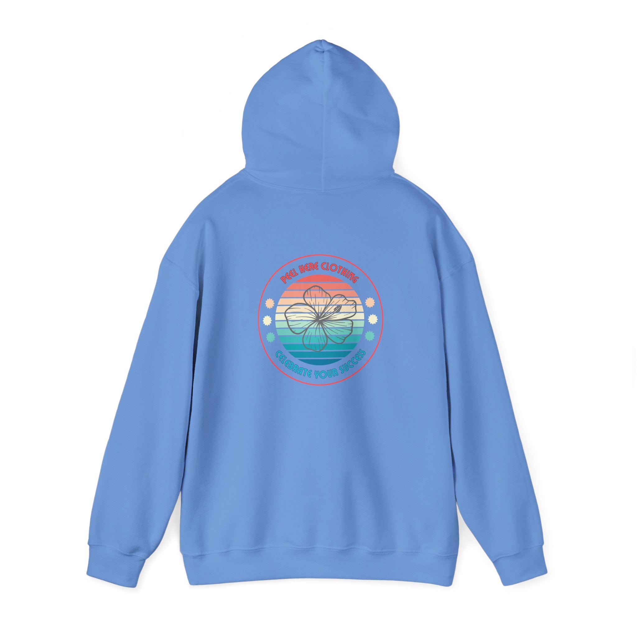 Retro Hibiscus Hooded Sweatshirt