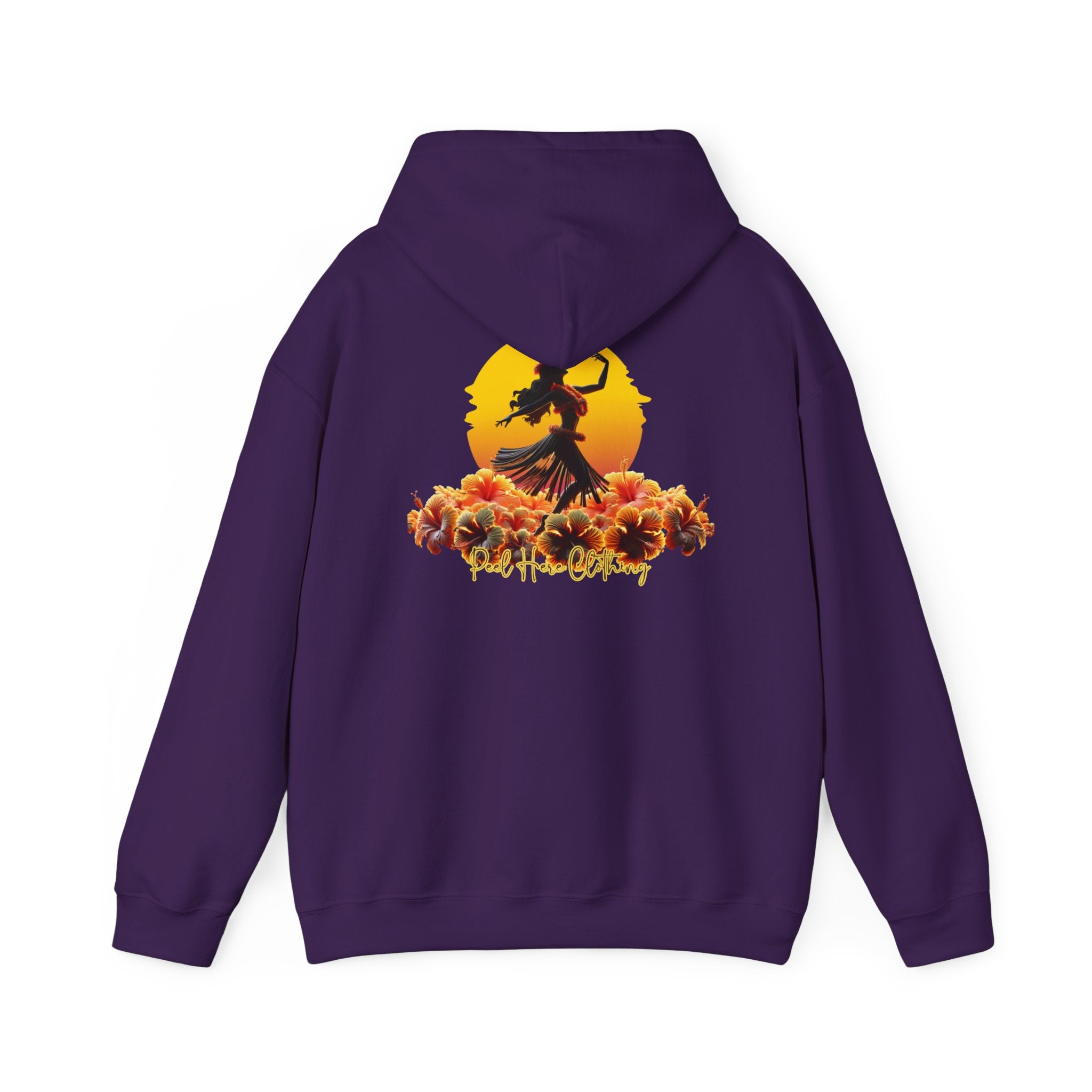 Peel Here Clothing's Dancing on Hibiscus Hoodie