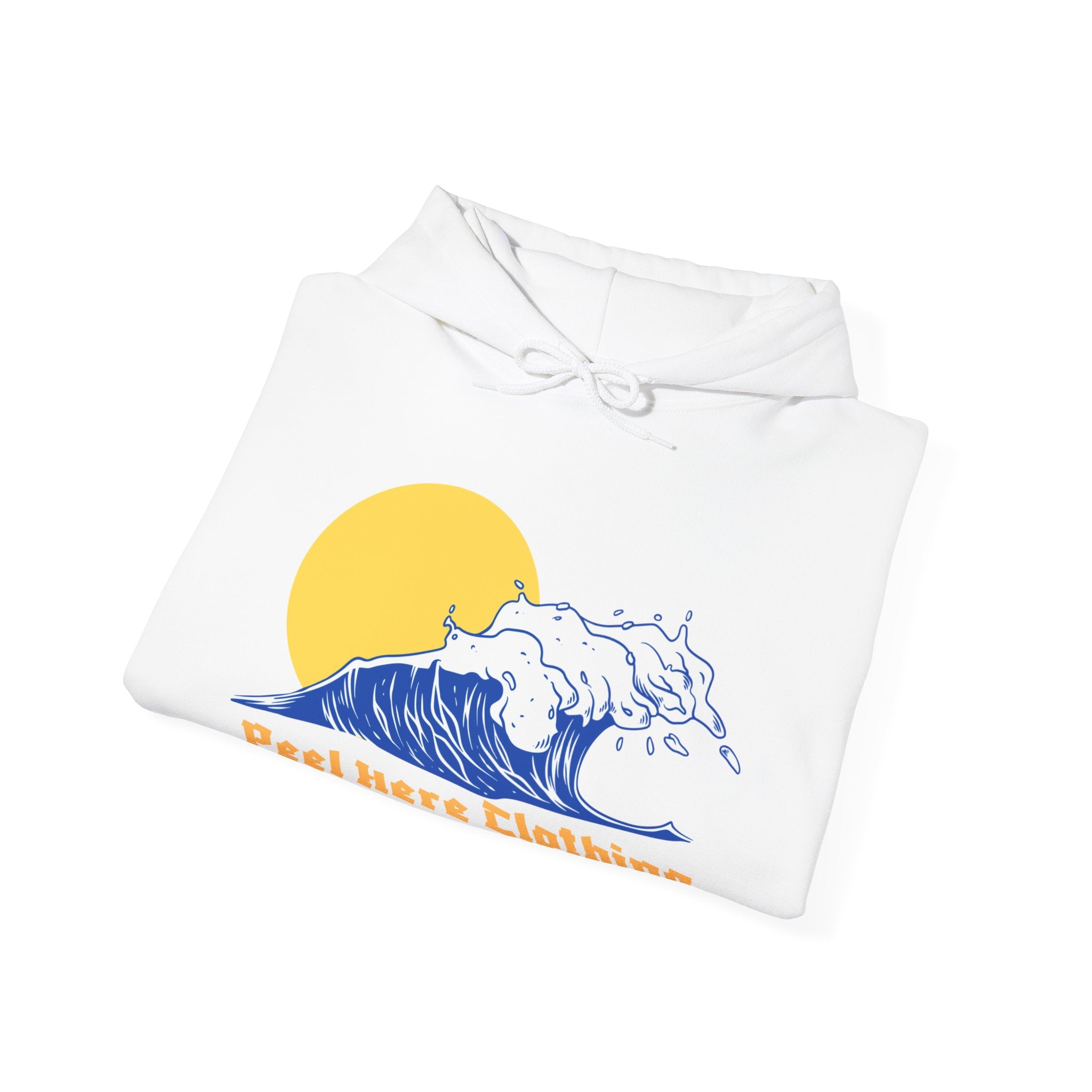 Peel Here Clothing's Wave and Sun Hoodie