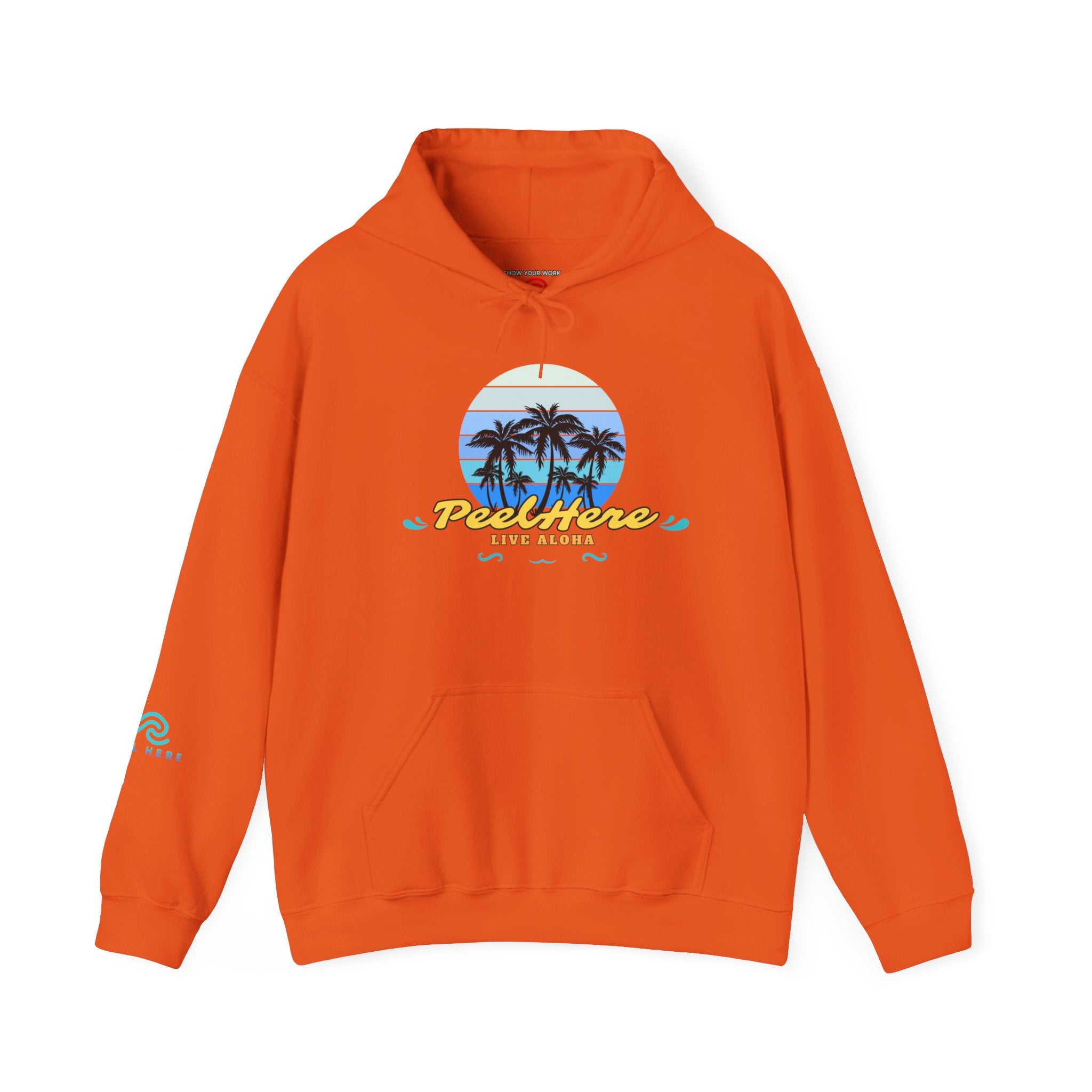 Peel Here Clothing's Live Aloha Hooded Sweatshirt