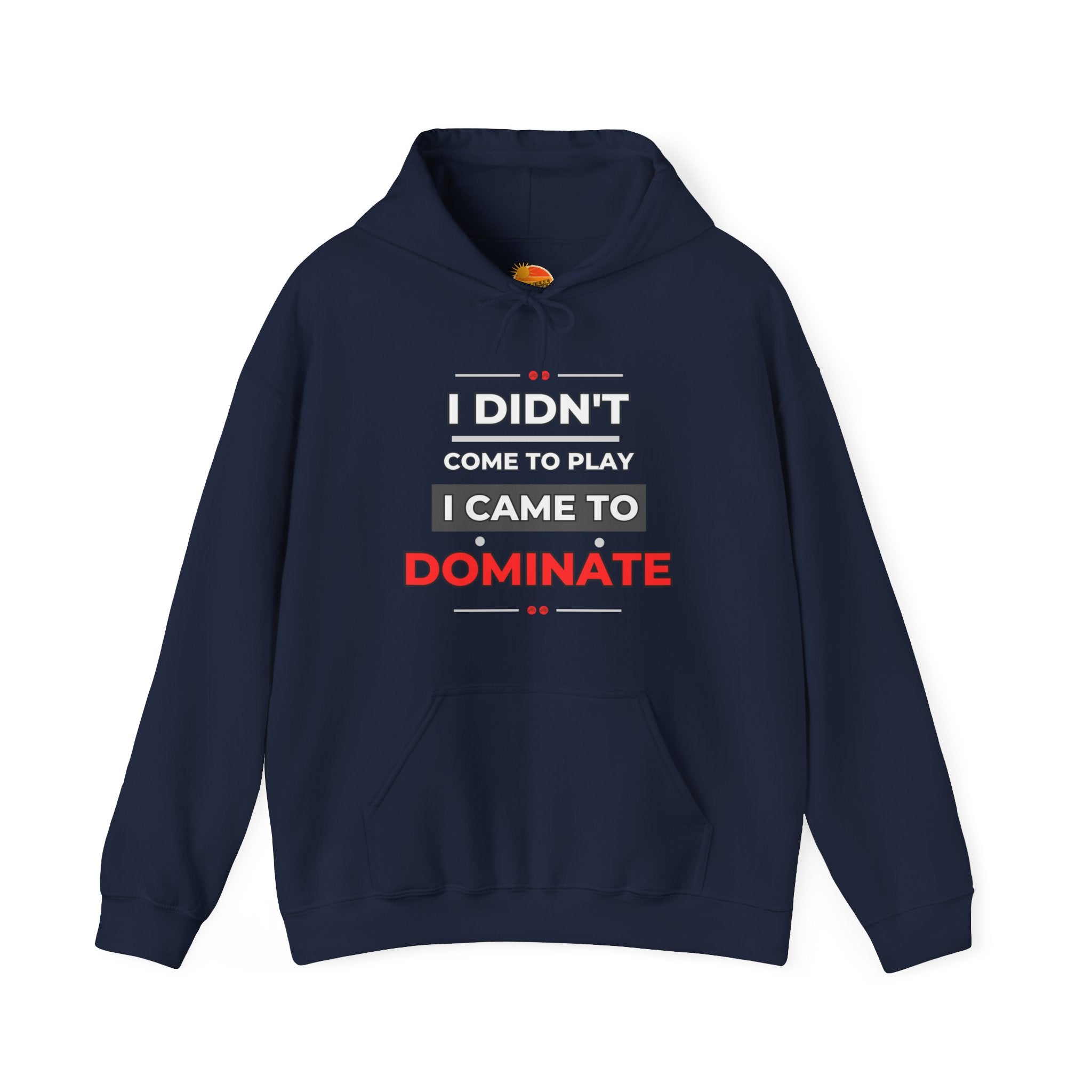 Cotton Polyester Heavy Blend Hooded Sweatshirt (Didnt come to play) (Front)