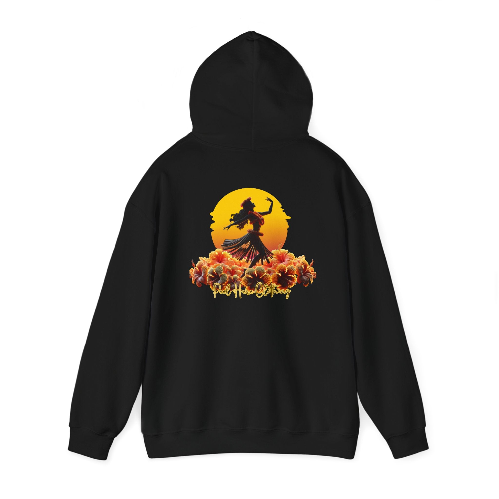 Peel Here Clothing's Dancing on Hibiscus Hoodie