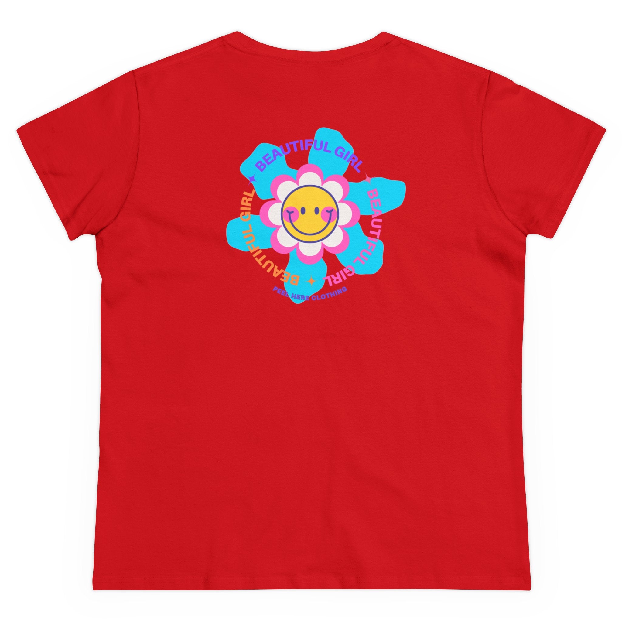 Beautiful Girl Midweight Cotton Tee (Back)