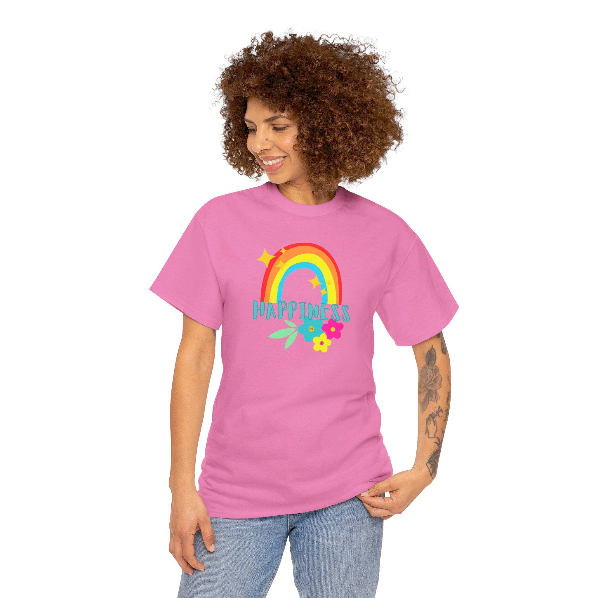 Peel Here Clothing Women's "Happiness Rainbow"