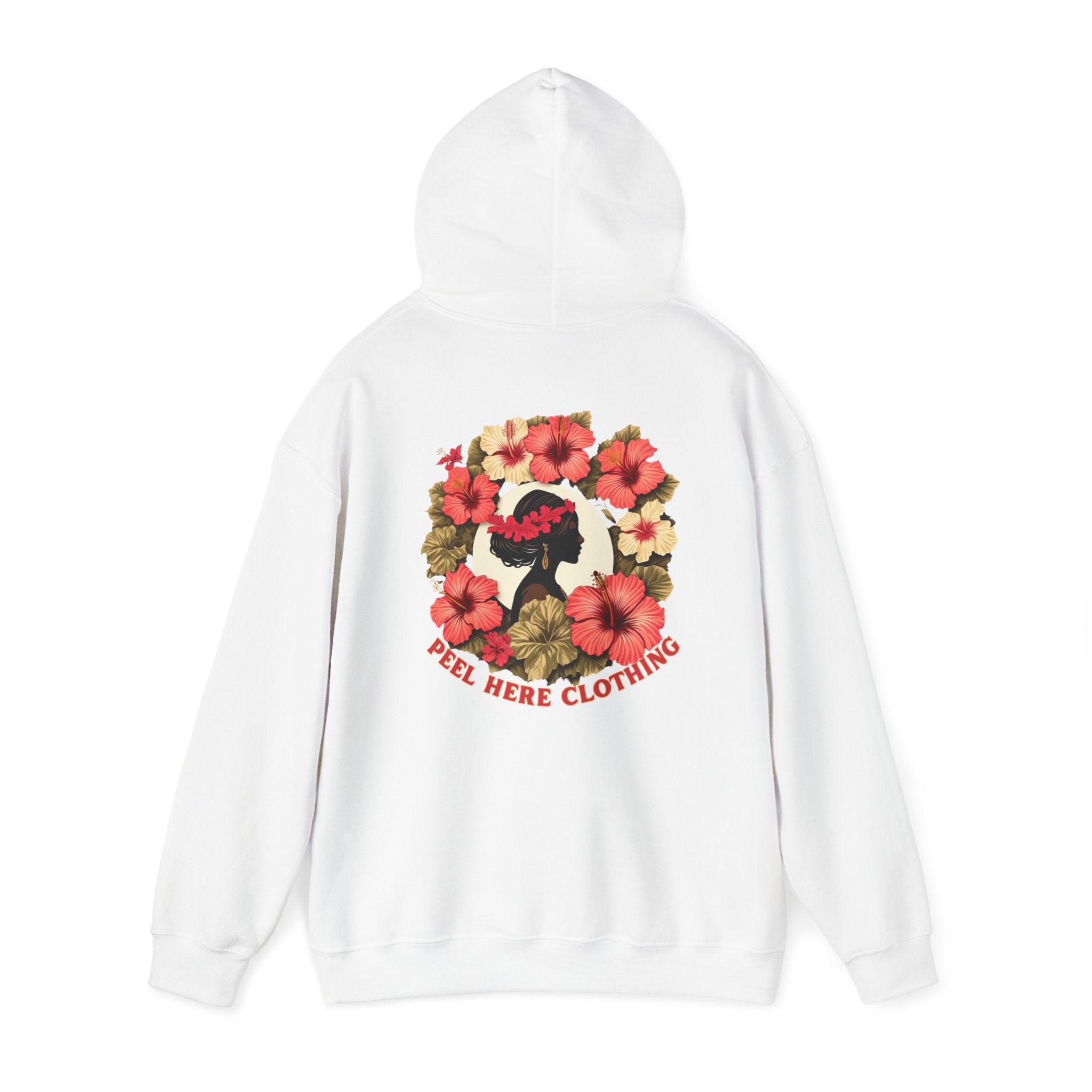 Hibiscus Princess Hooded Sweatshirt Heavy Blend