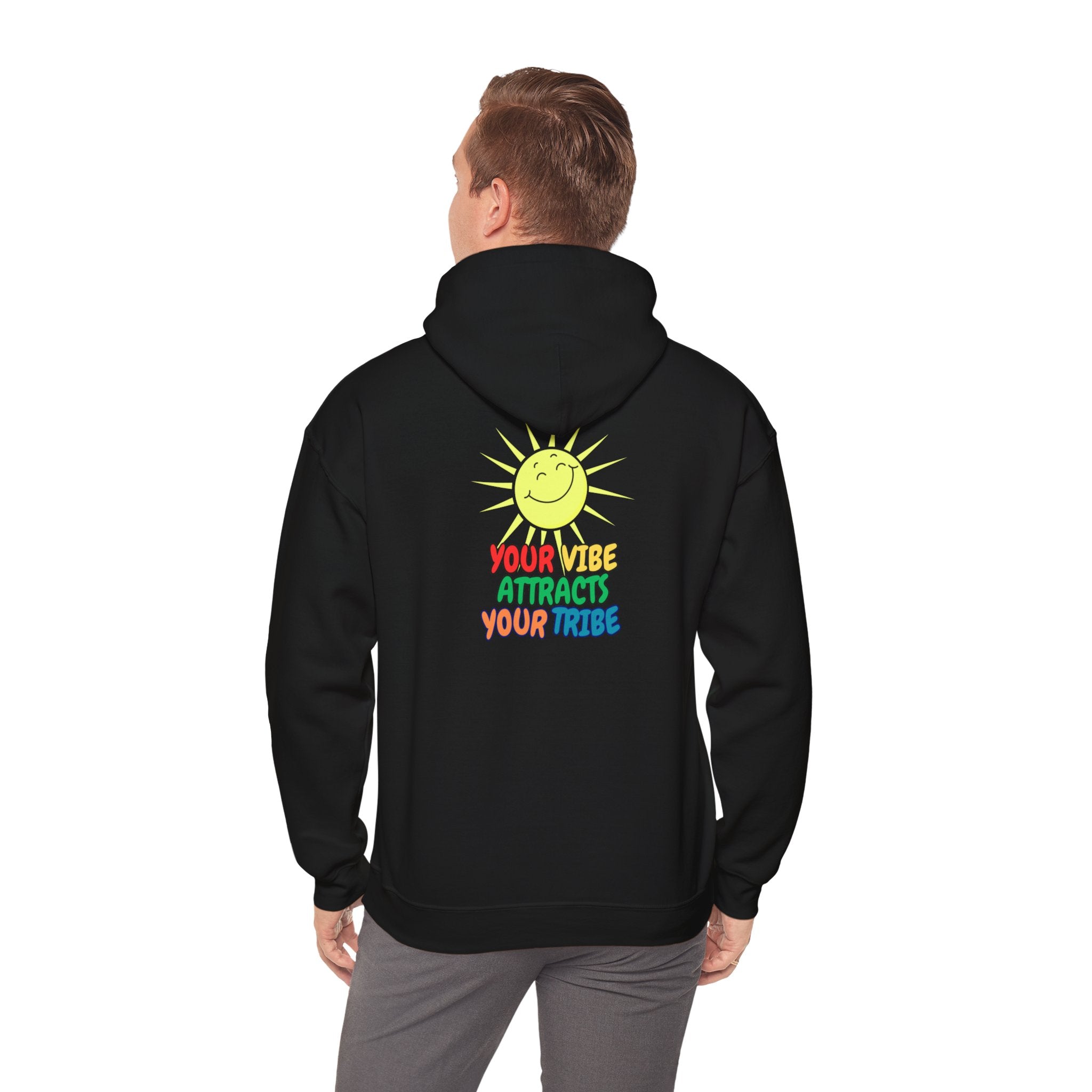 Peel Here Clothing's Your Vibe Attracts Your Tribe Hoodie