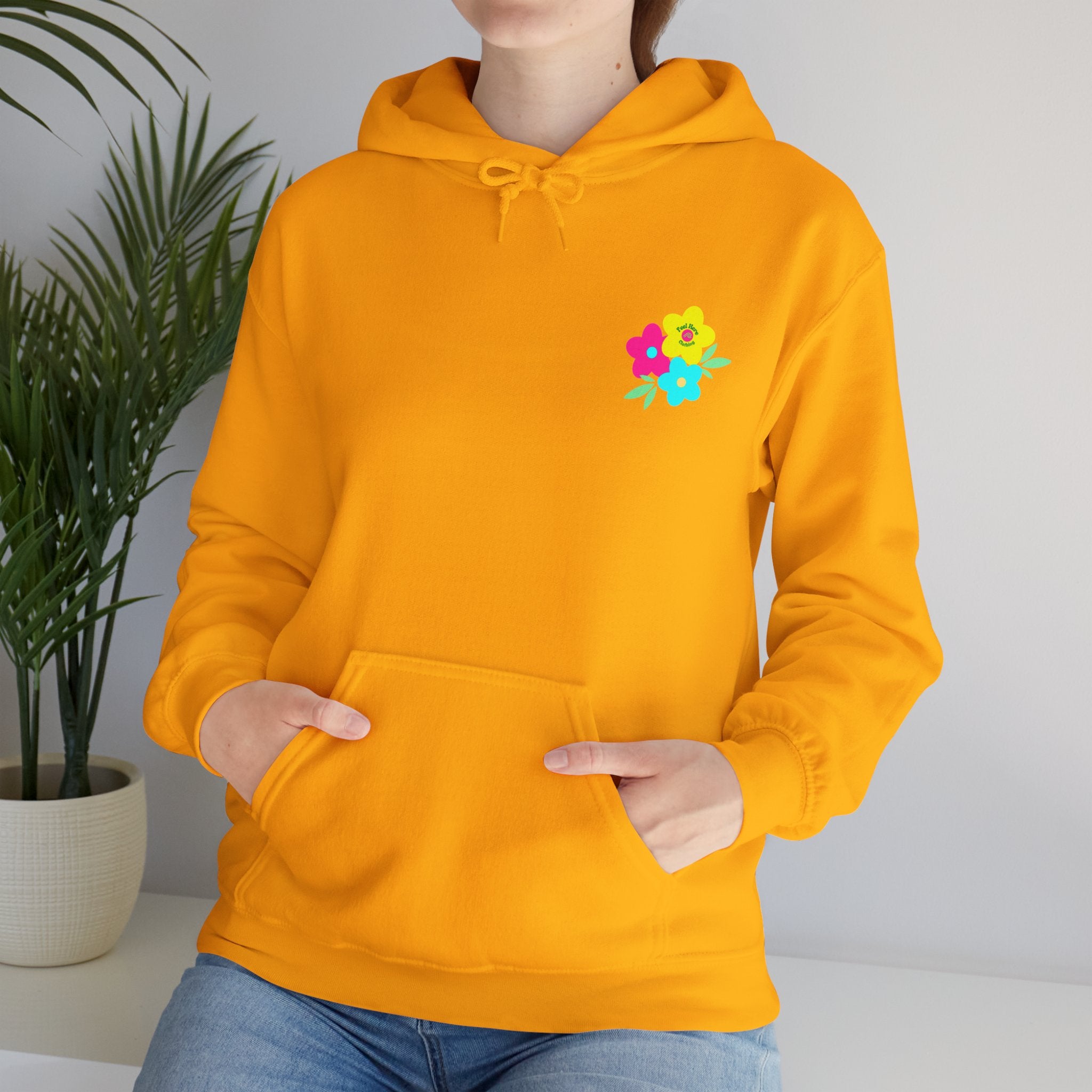 Peel Here Clothings Happy Rainbow Hoodie