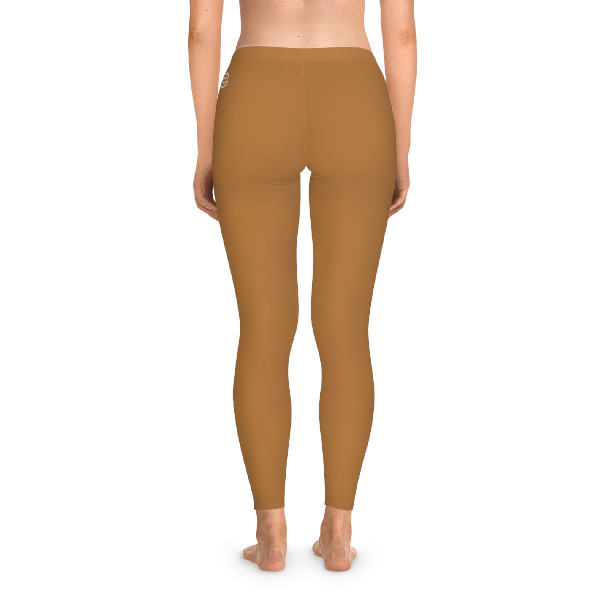 Womens Peel Here Luxe Stretchy Leggings (light brown)