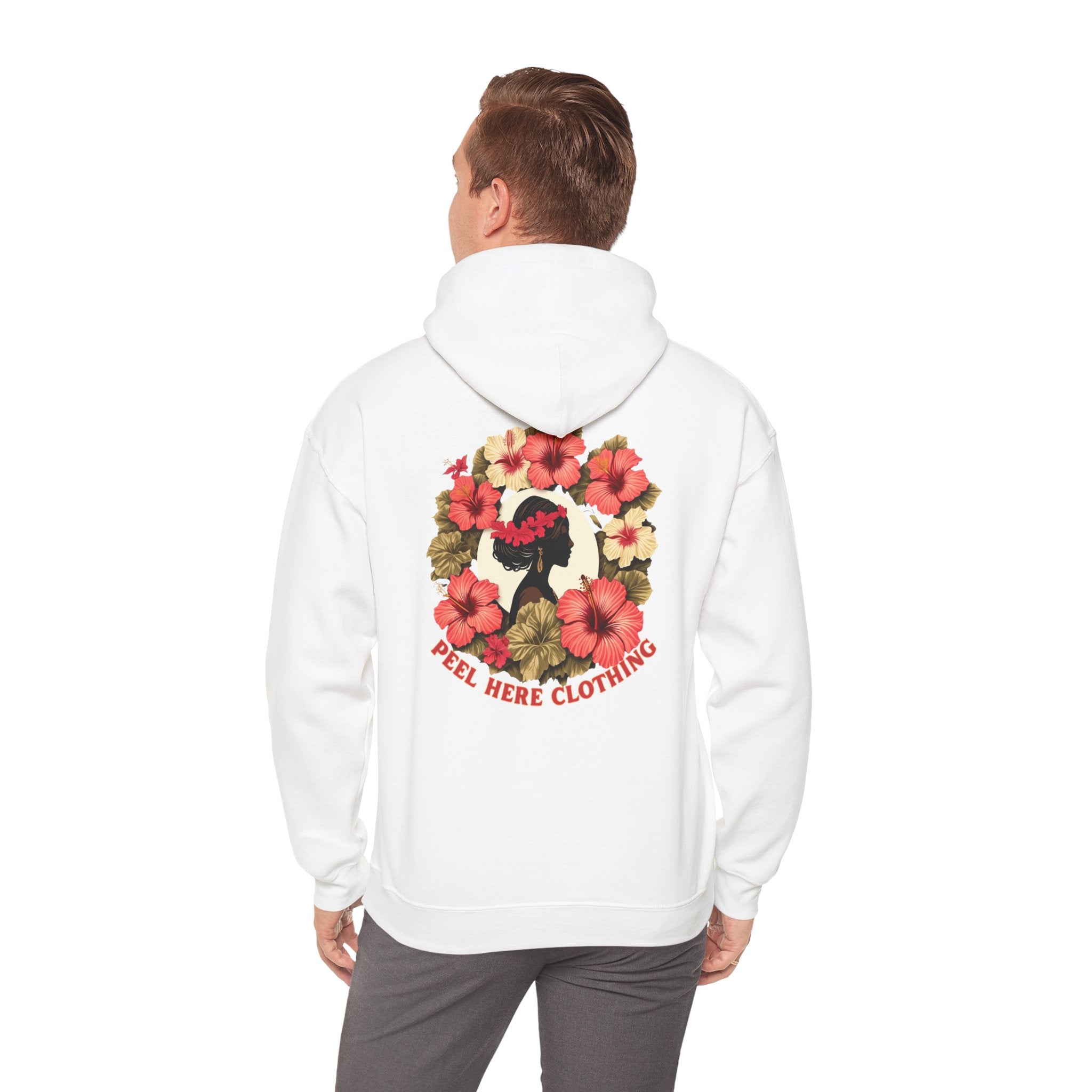 Hibiscus Princess Hooded Sweatshirt Heavy Blend