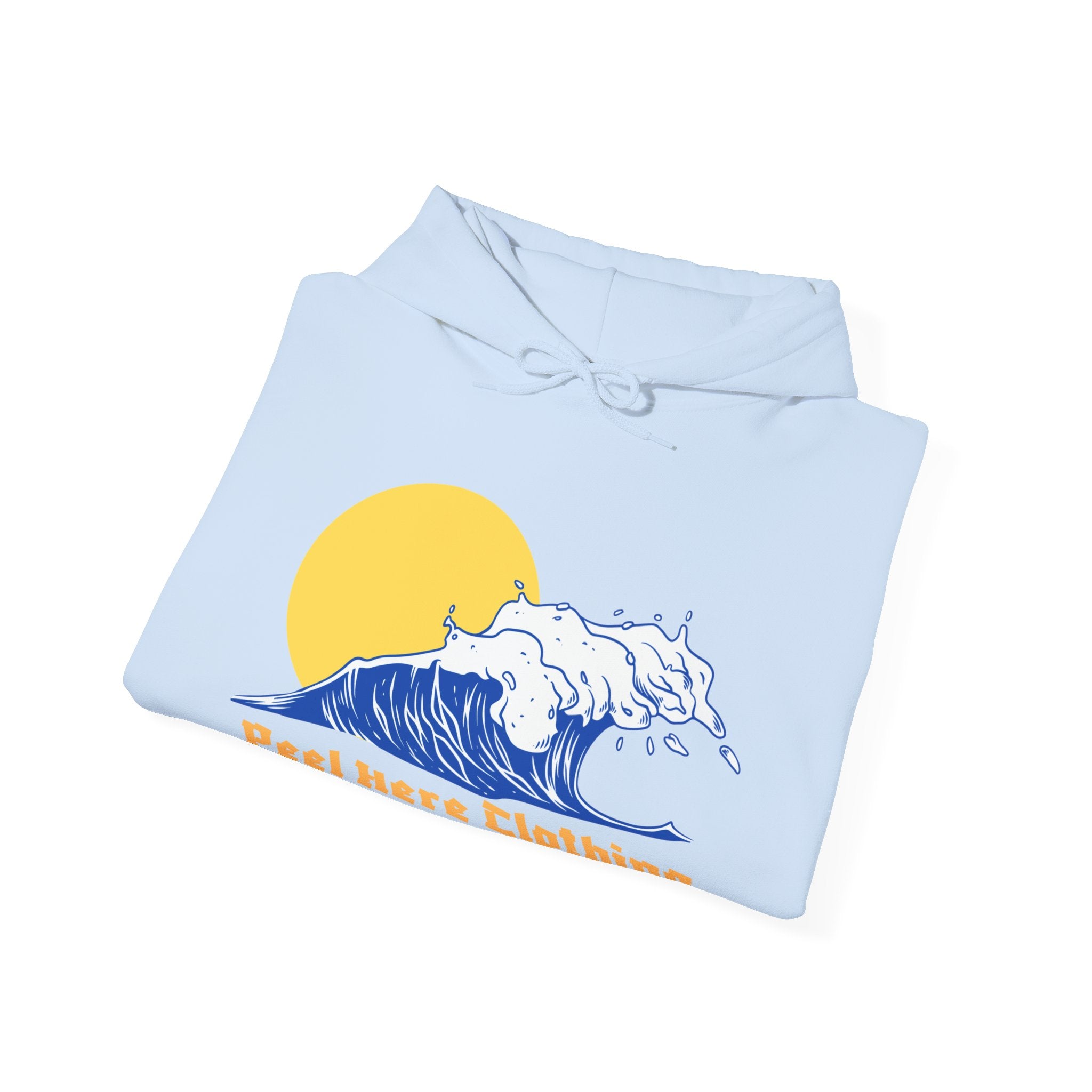 Peel Here Clothing's Wave and Sun Hoodie