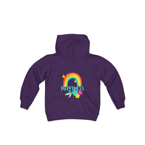 Peel Here Clothings Childrens Happy Rainbow Hoodie