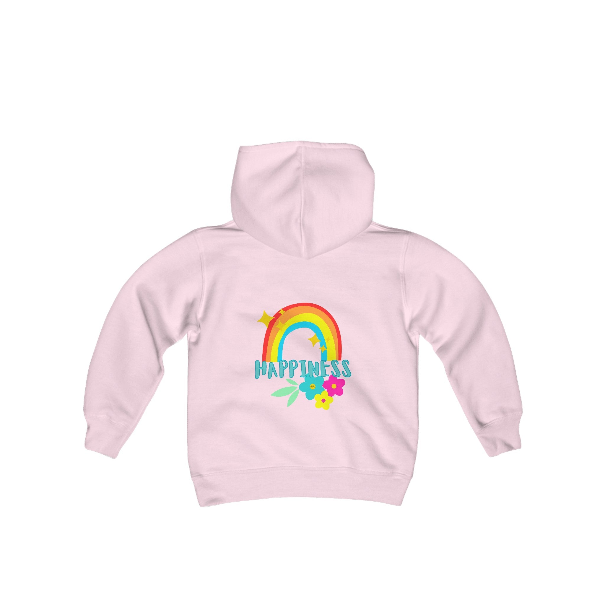 Peel Here Clothings Childrens Happy Rainbow Hoodie