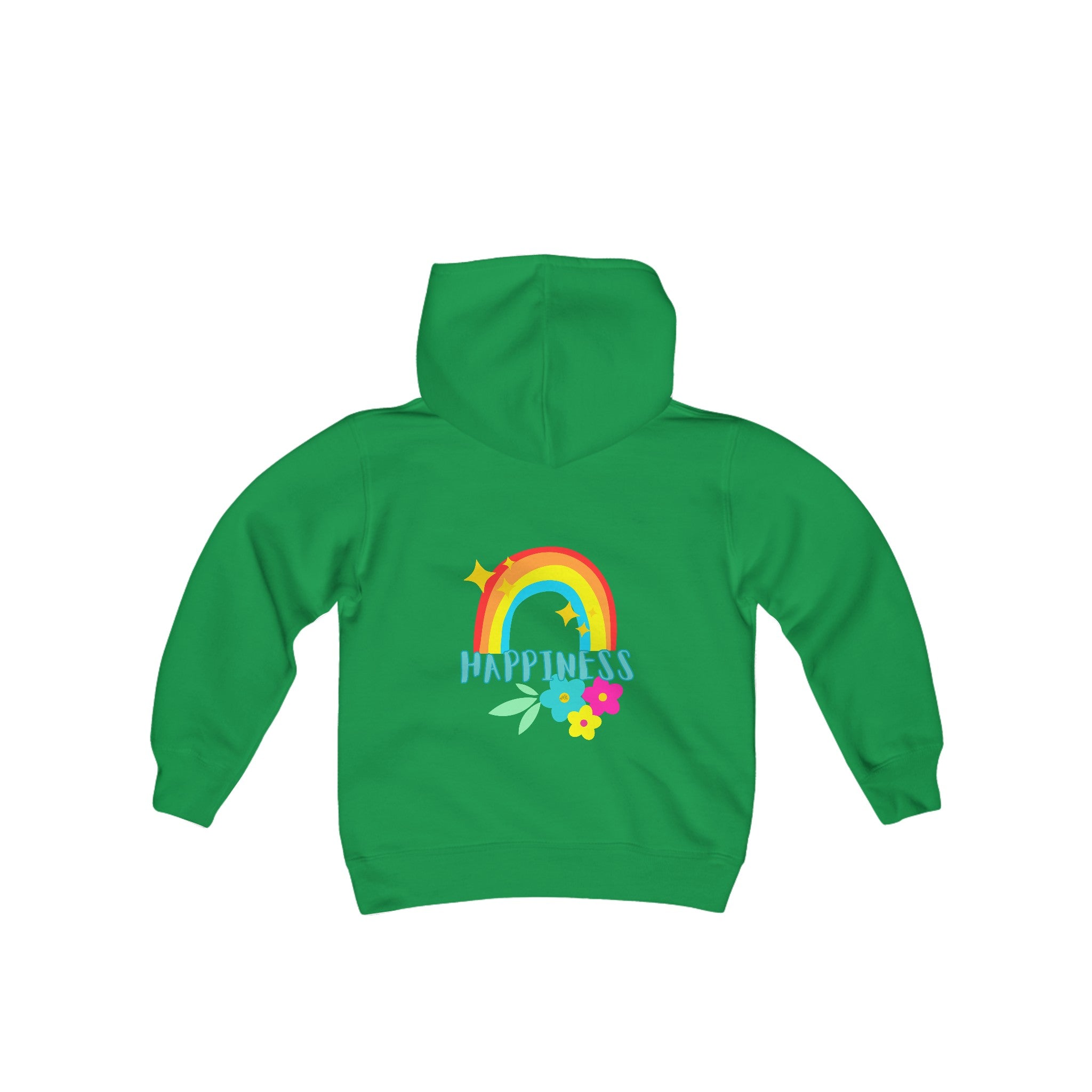 Peel Here Clothings Childrens Happy Rainbow Hoodie