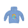 Peel Here Clothings Childrens Happy Rainbow Hoodie