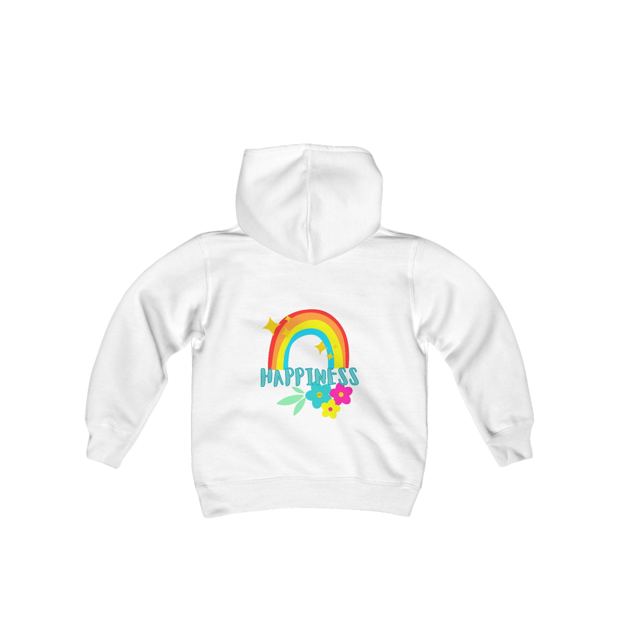 Peel Here Clothings Childrens Happy Rainbow Hoodie