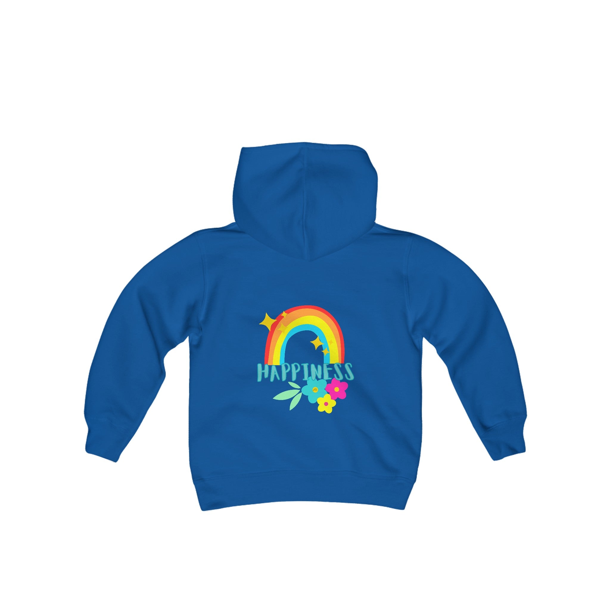 Peel Here Clothings Childrens Happy Rainbow Hoodie