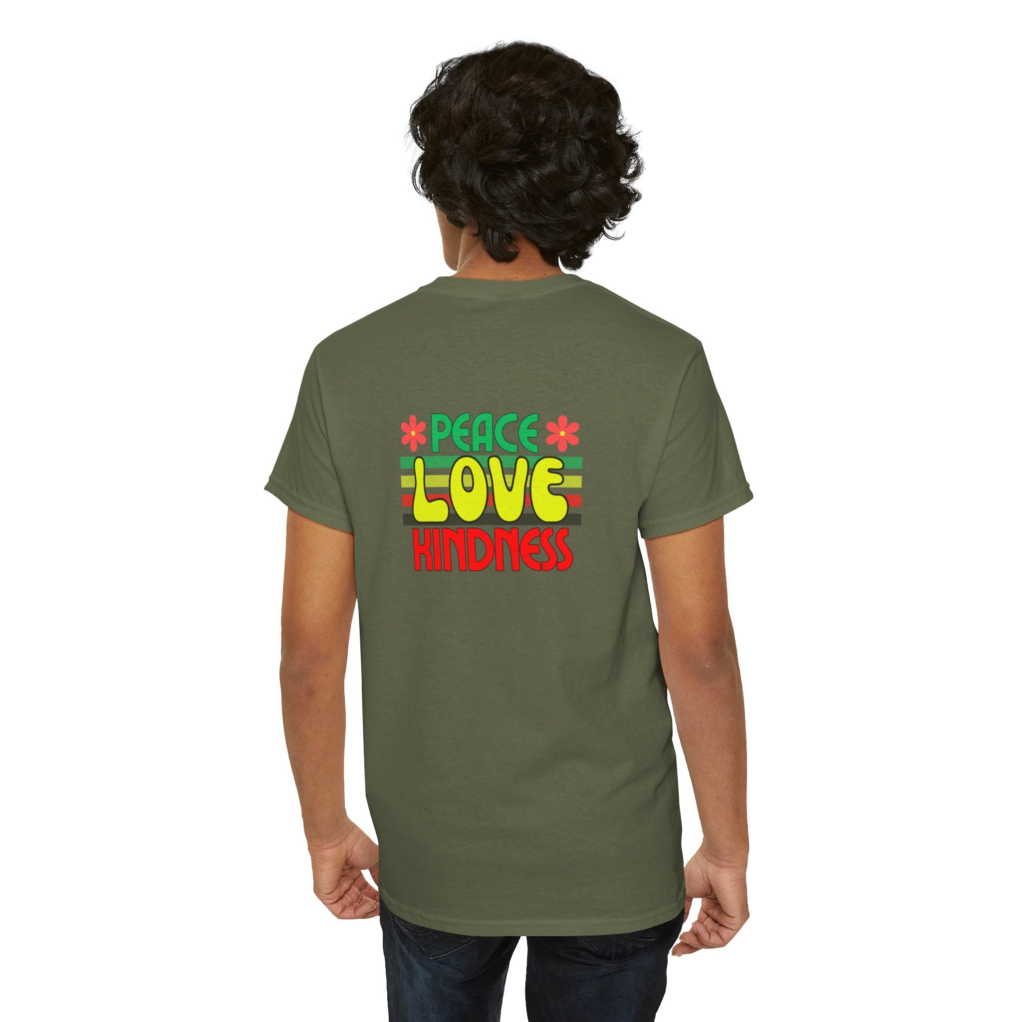 Peel Here Clothing Men's "Peace, Love, Kindness" T-Shirt"