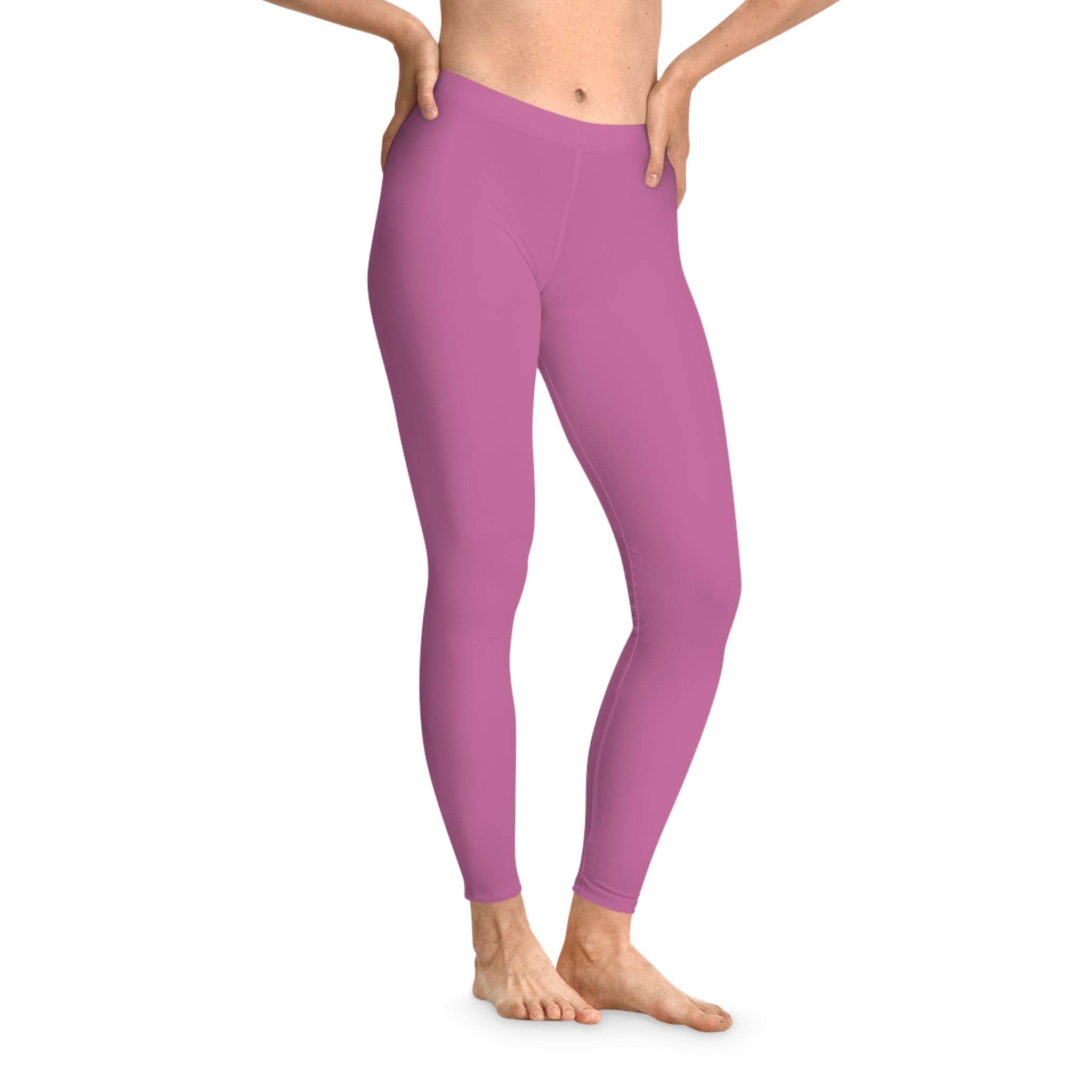 Womens Peel Here Luxe Stretchy Leggings (pink)