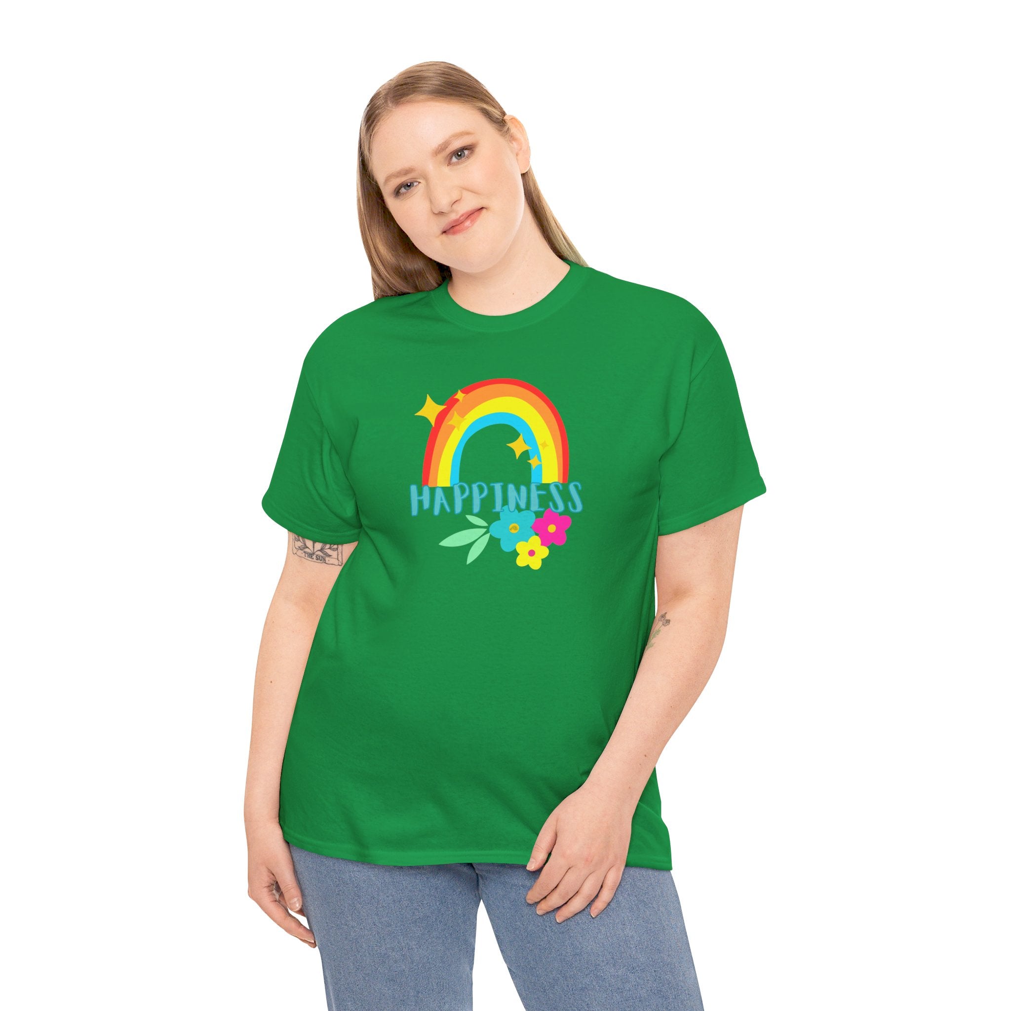 Peel Here Clothing Women's "Happiness Rainbow"