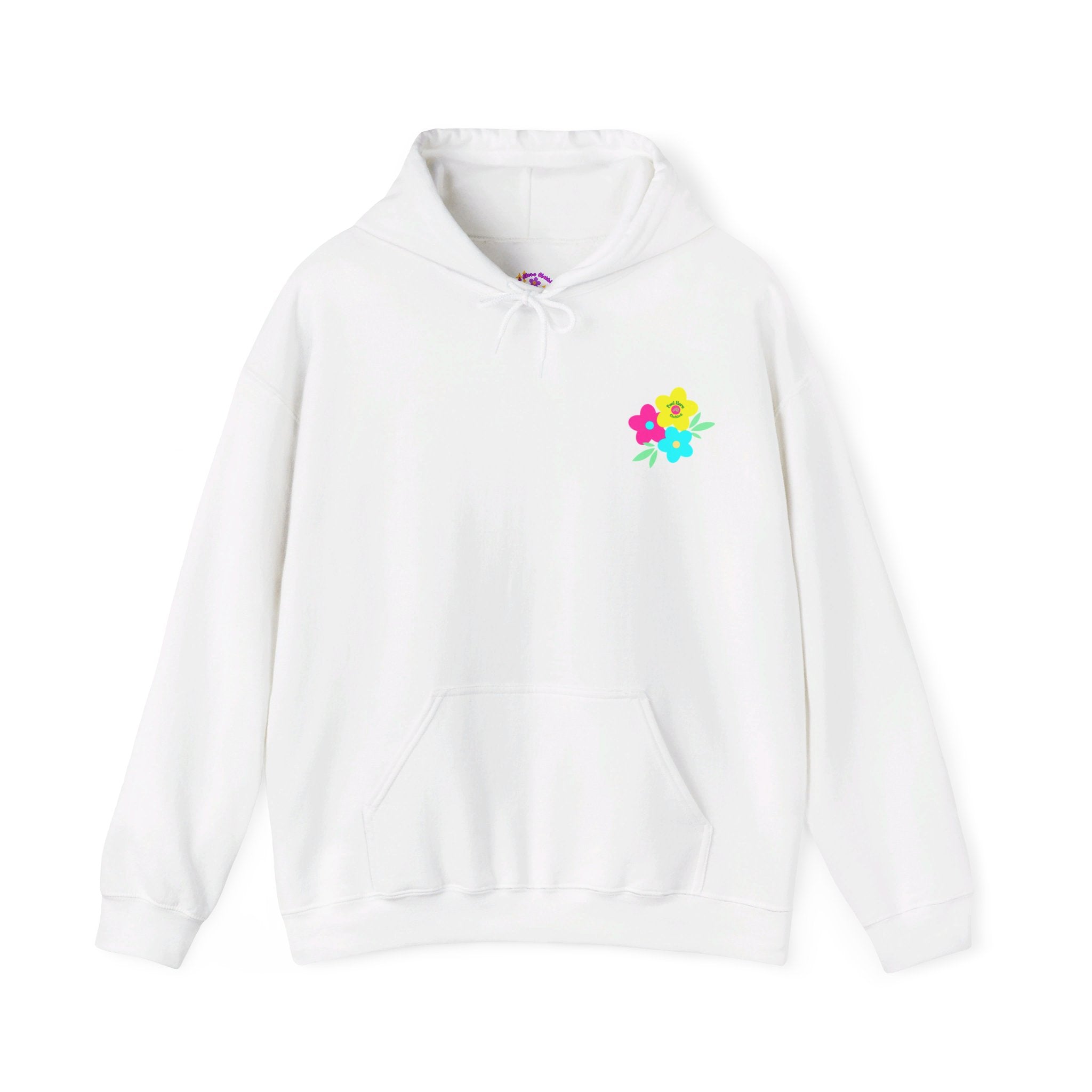 Peel Here Clothings Happy Rainbow Hoodie