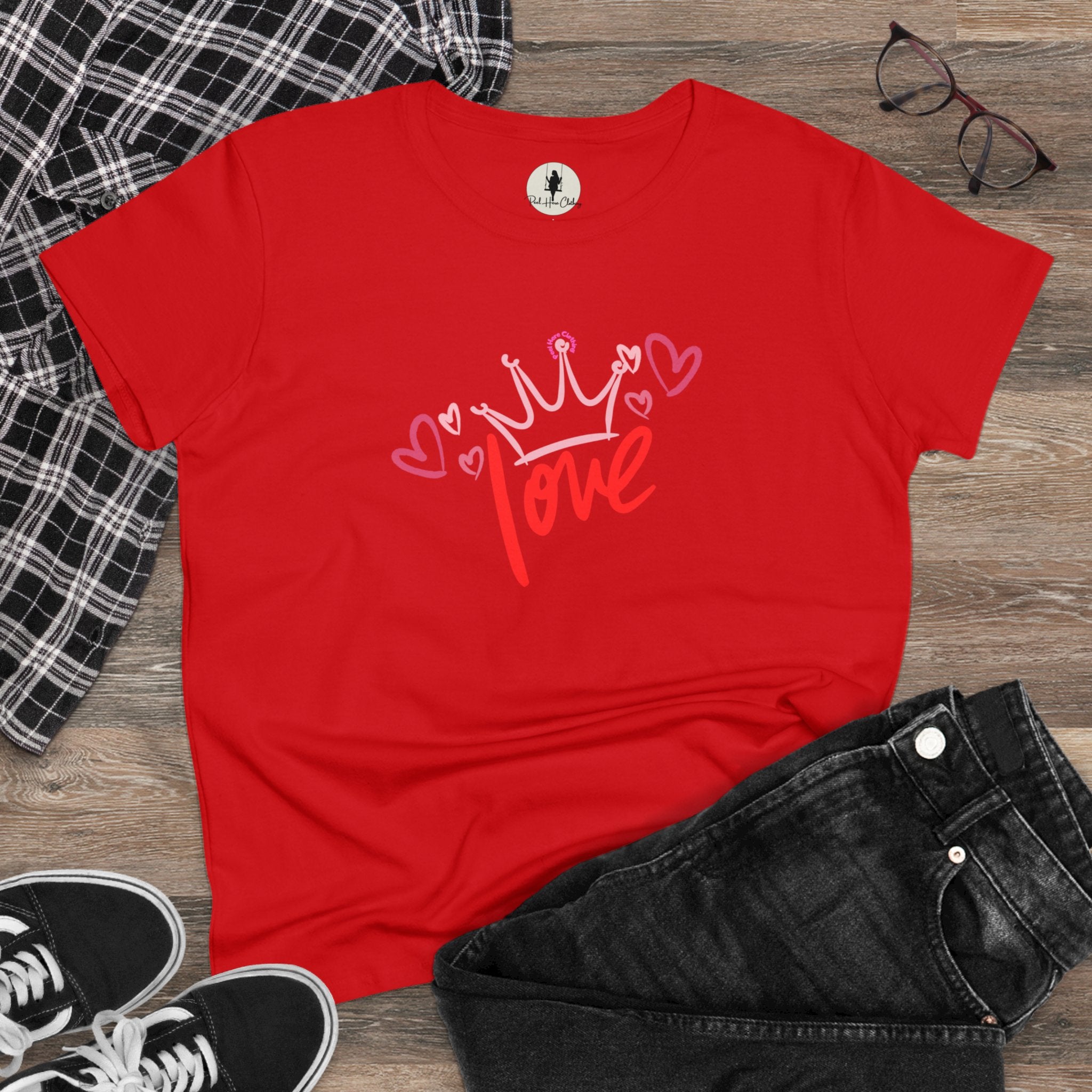 Love !!! Midweight Cotton Tee (Front)