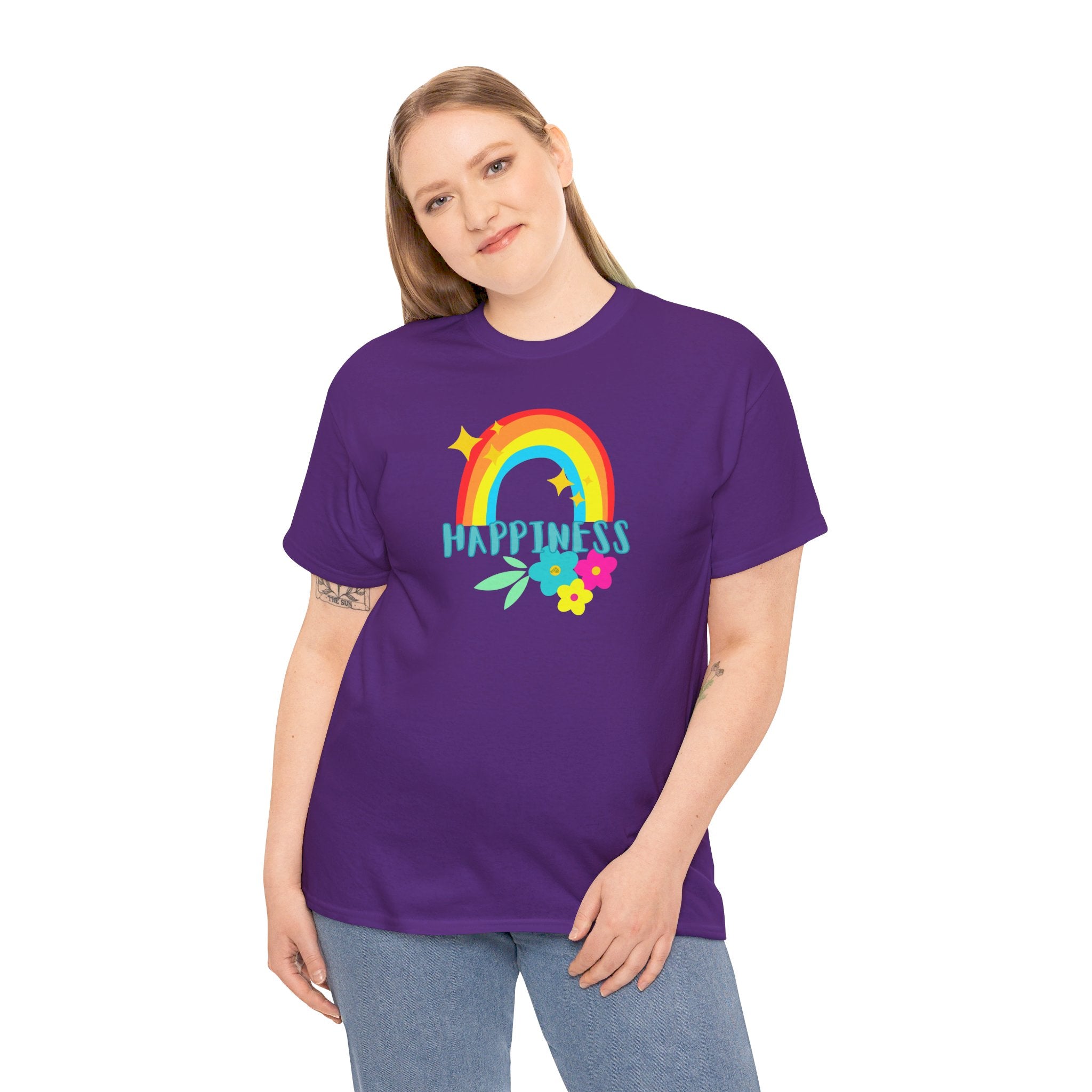 Peel Here Clothing Women's "Happiness Rainbow"