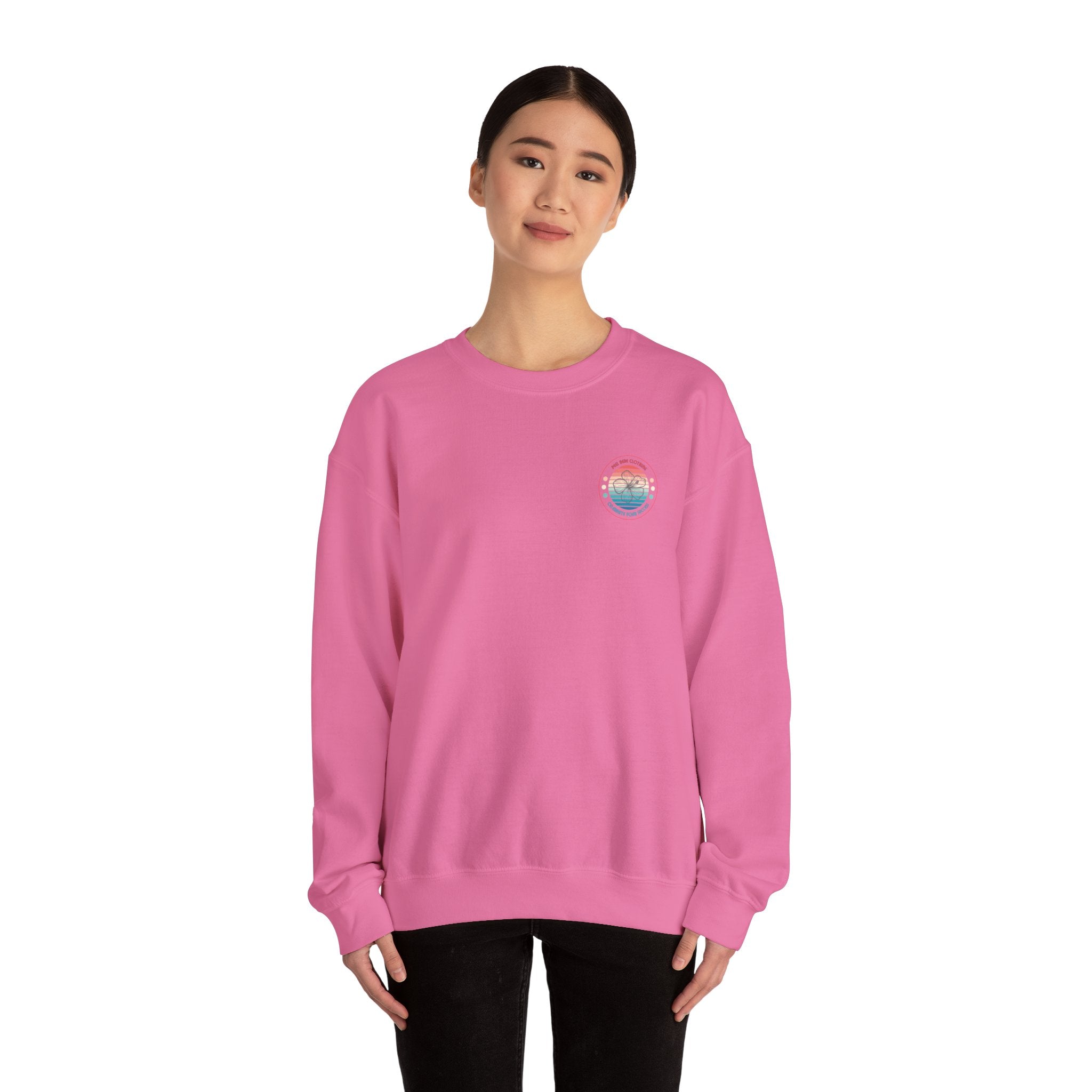 Retro Hibiscus Crewneck Sweatshirt