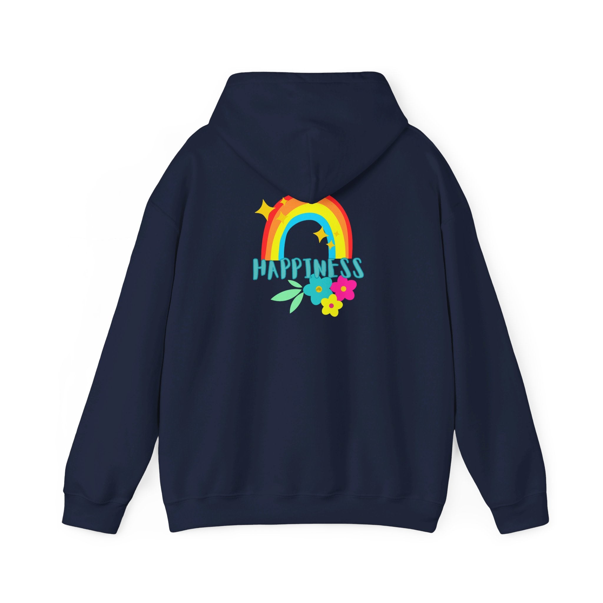 Peel Here Clothings Happy Rainbow Hoodie