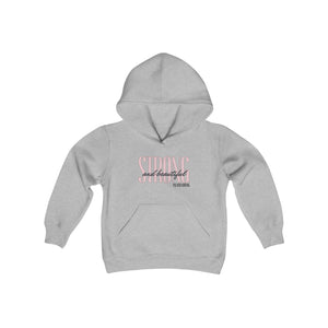 Youth Heavy Blend Hooded Sweatshirt (Strong and Beautiful)