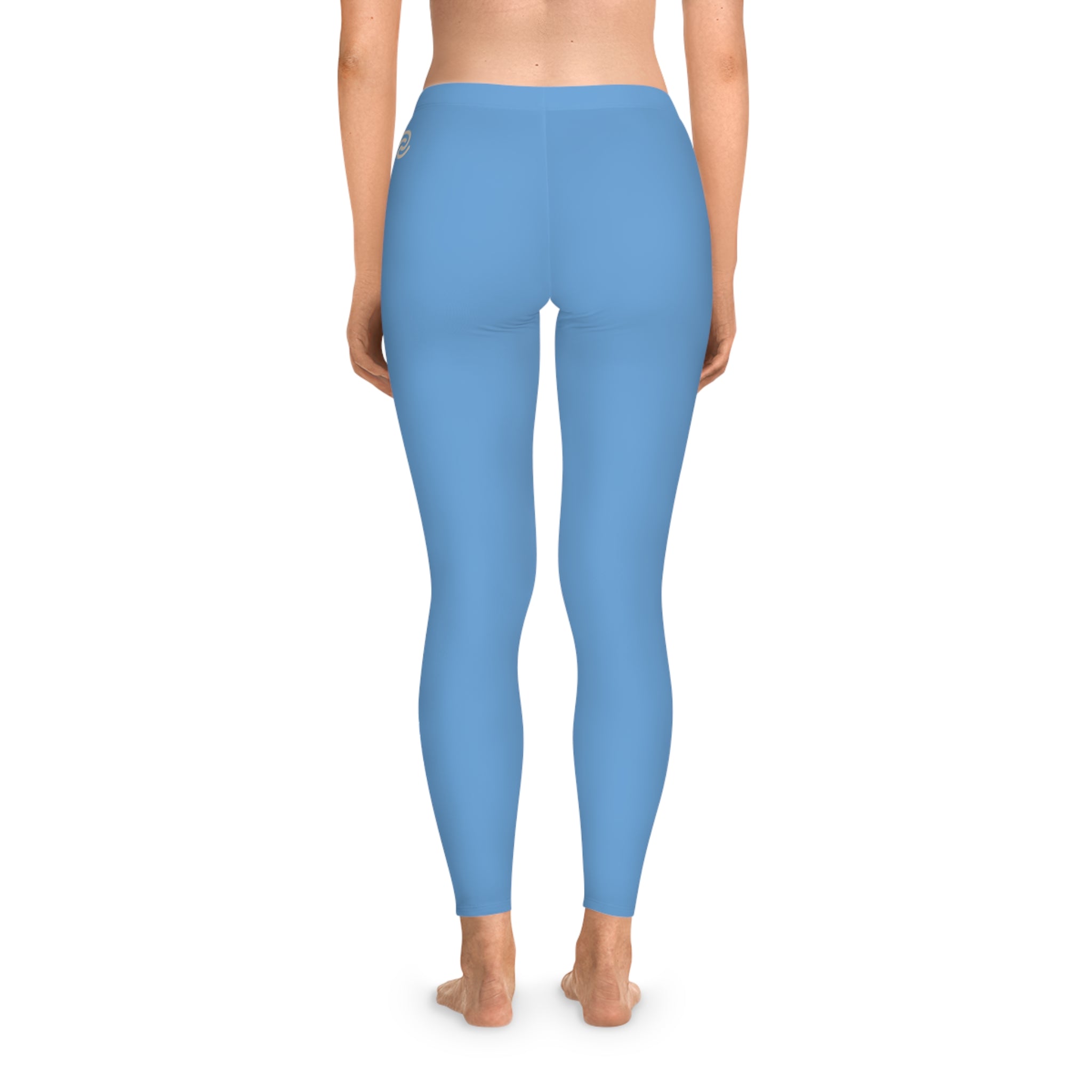 Womens Peel Here Luxe Stretchy Leggings (blue)