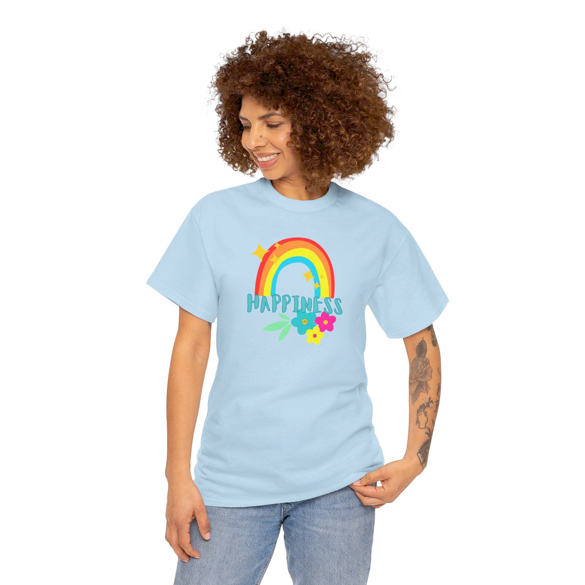 Peel Here Clothing Women's "Happiness Rainbow"