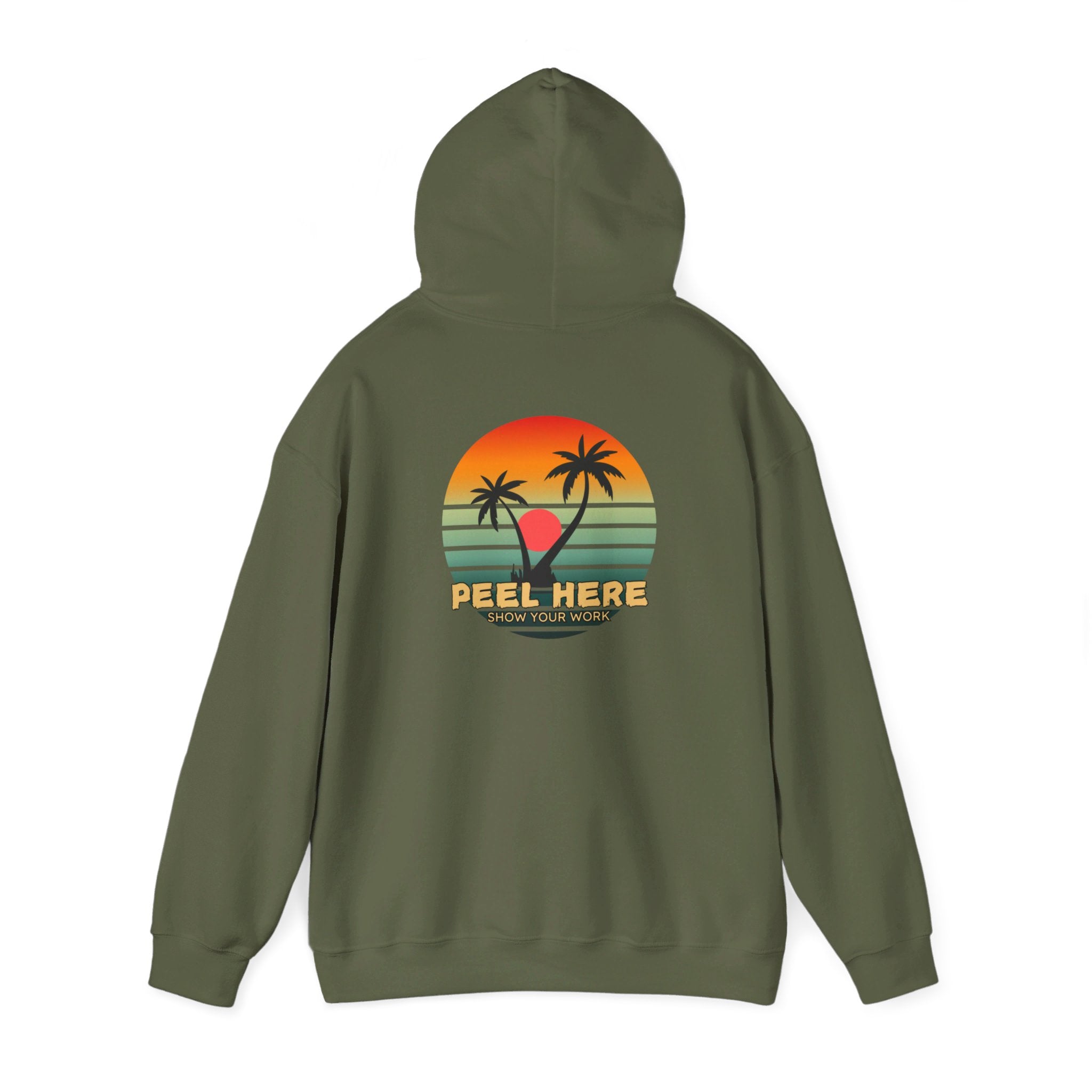 Peel here clothing's Island sun Hoodie