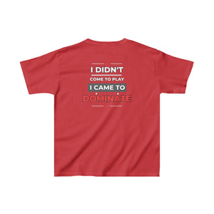 Childrens Peel Here I DIDNT COME TO PLAY T-SHIRT