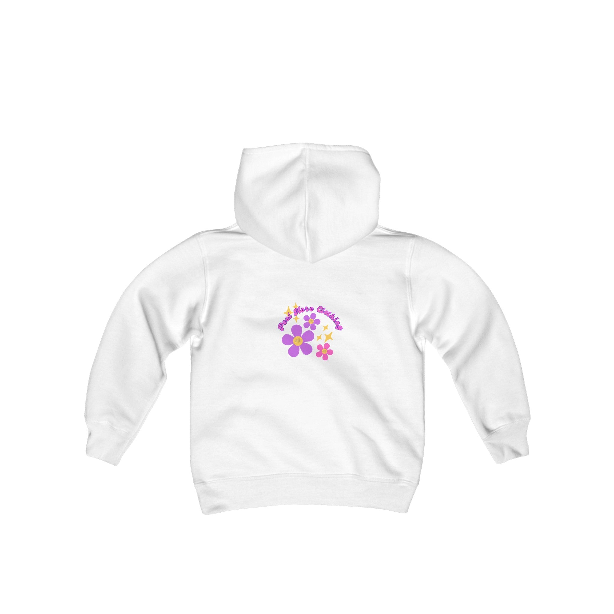 Peel Here Clothings Childrens Happiness Hoodie (front)