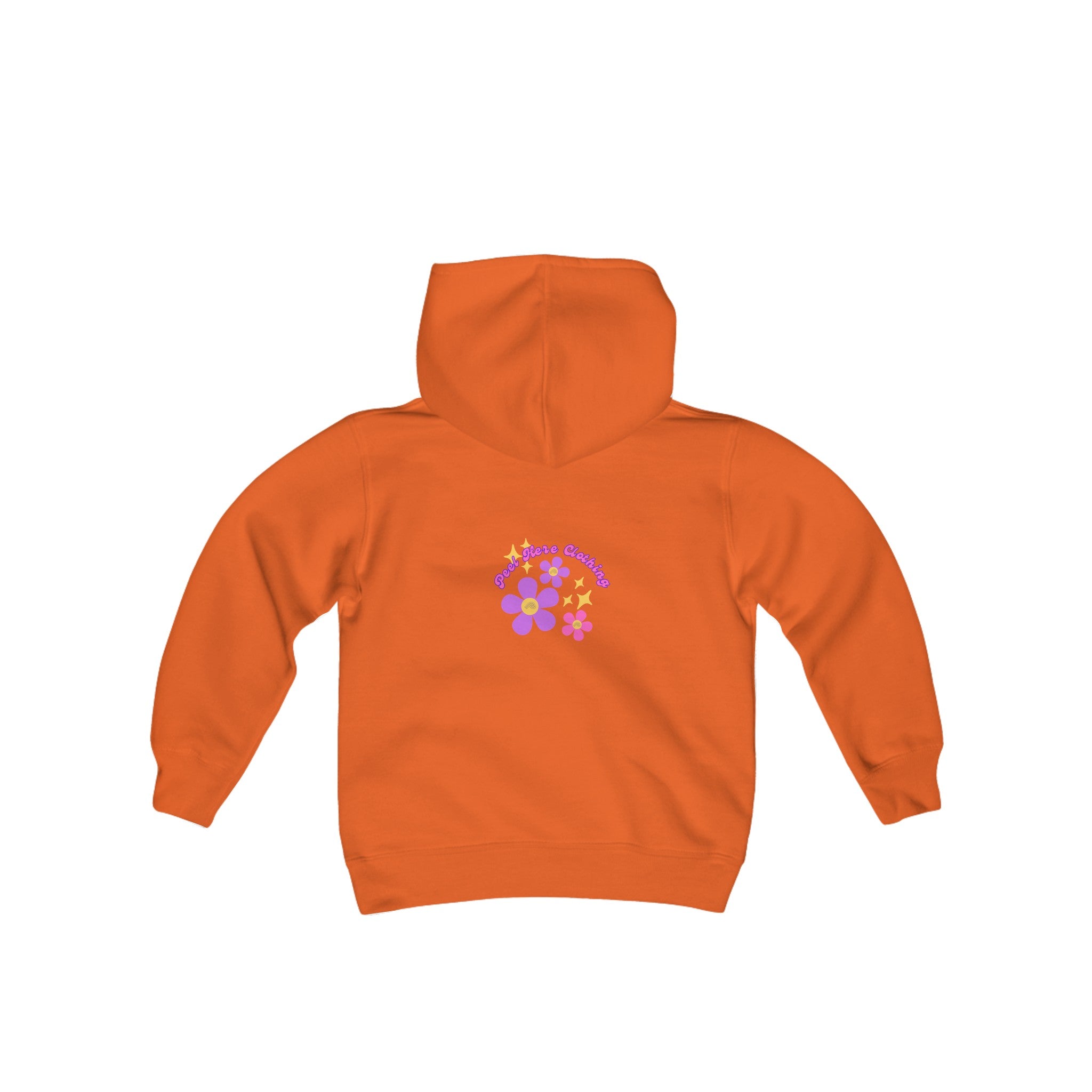 Peel Here Clothings Childrens Happiness Hoodie (front)