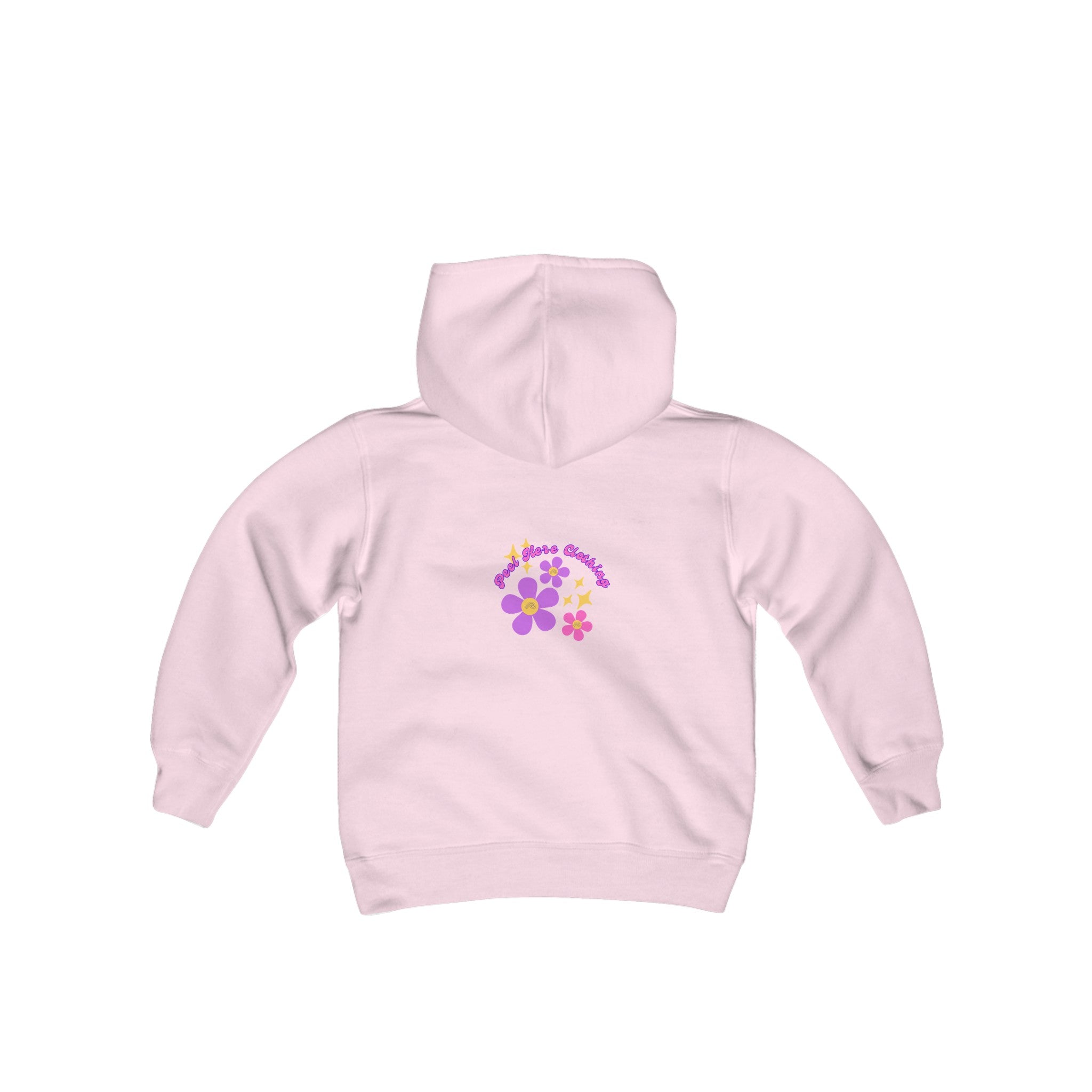 Peel Here Clothings Childrens Happiness Hoodie (front)