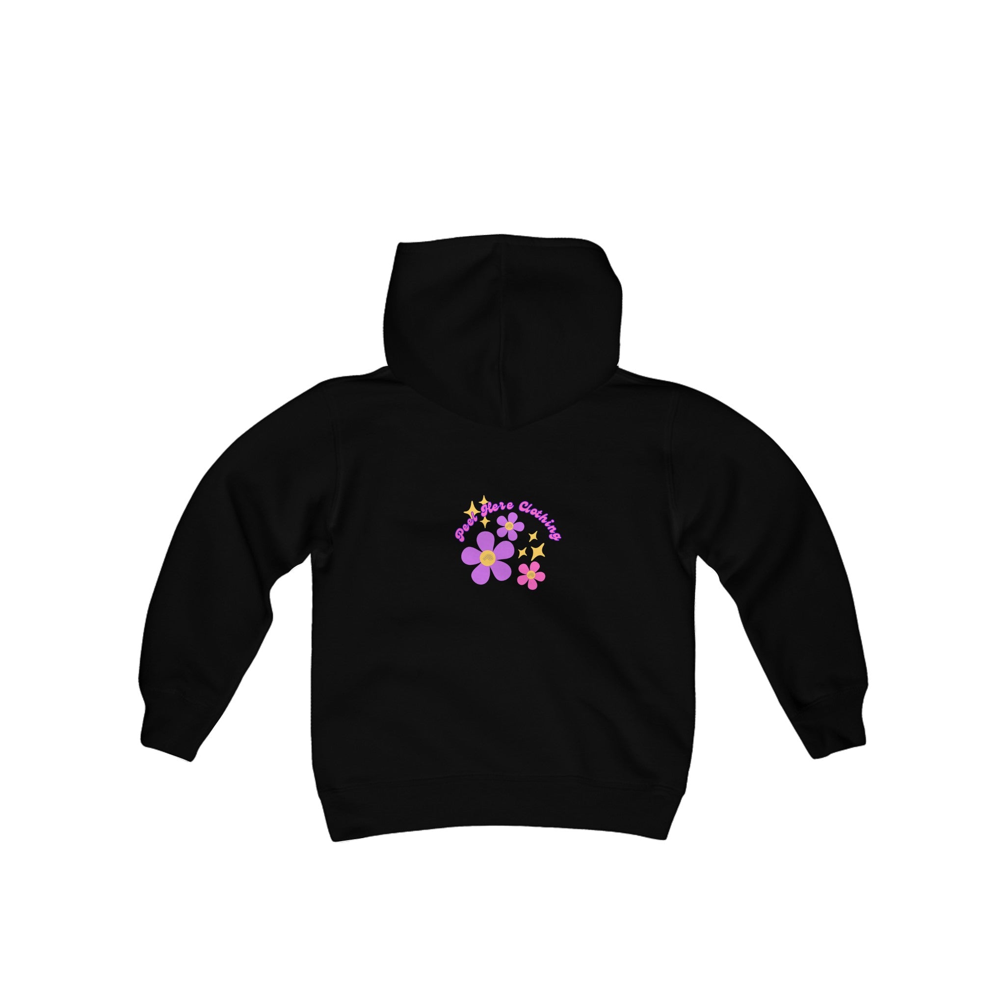 Peel Here Clothings Childrens Happiness Hoodie (front)