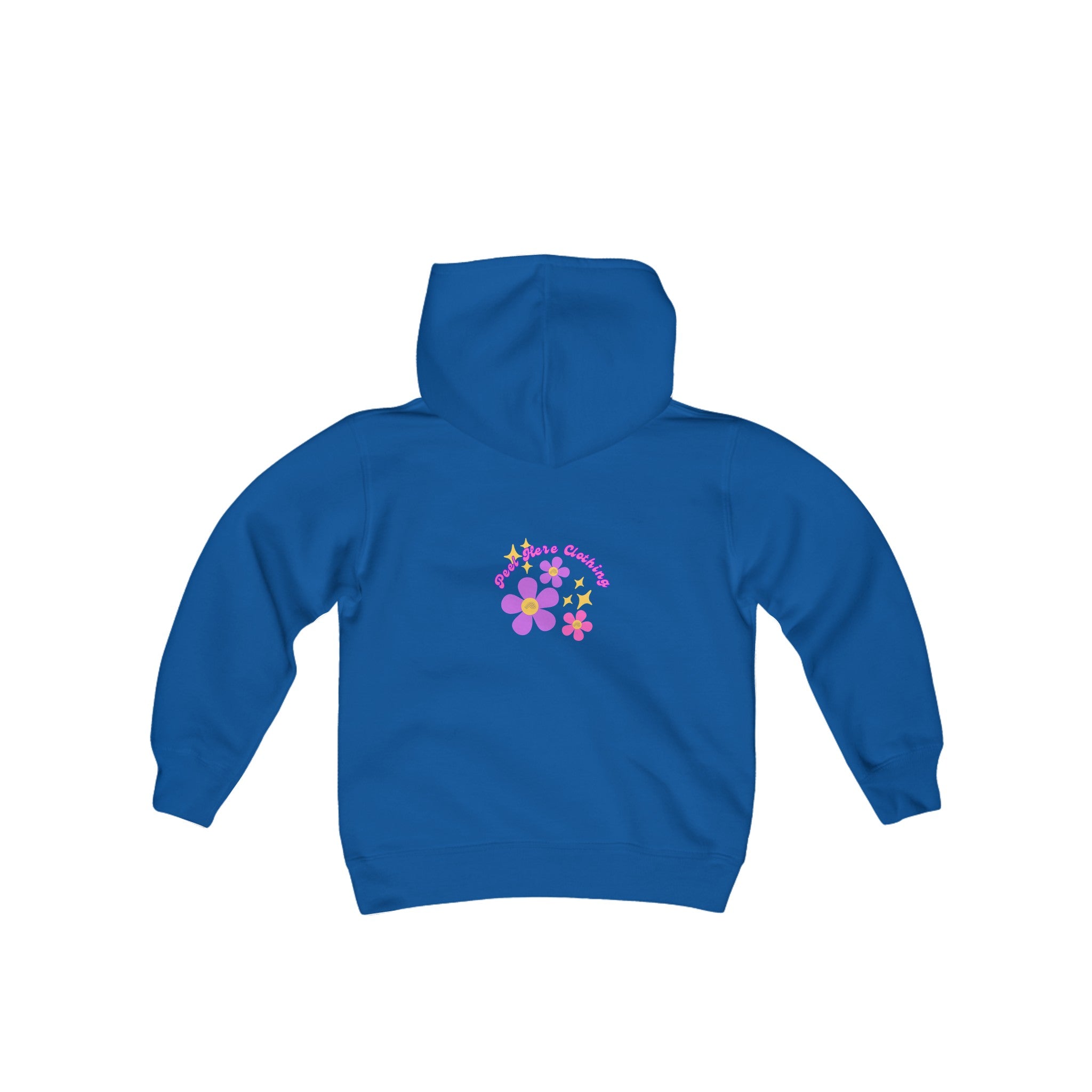 Peel Here Clothings Childrens Happiness Hoodie (front)