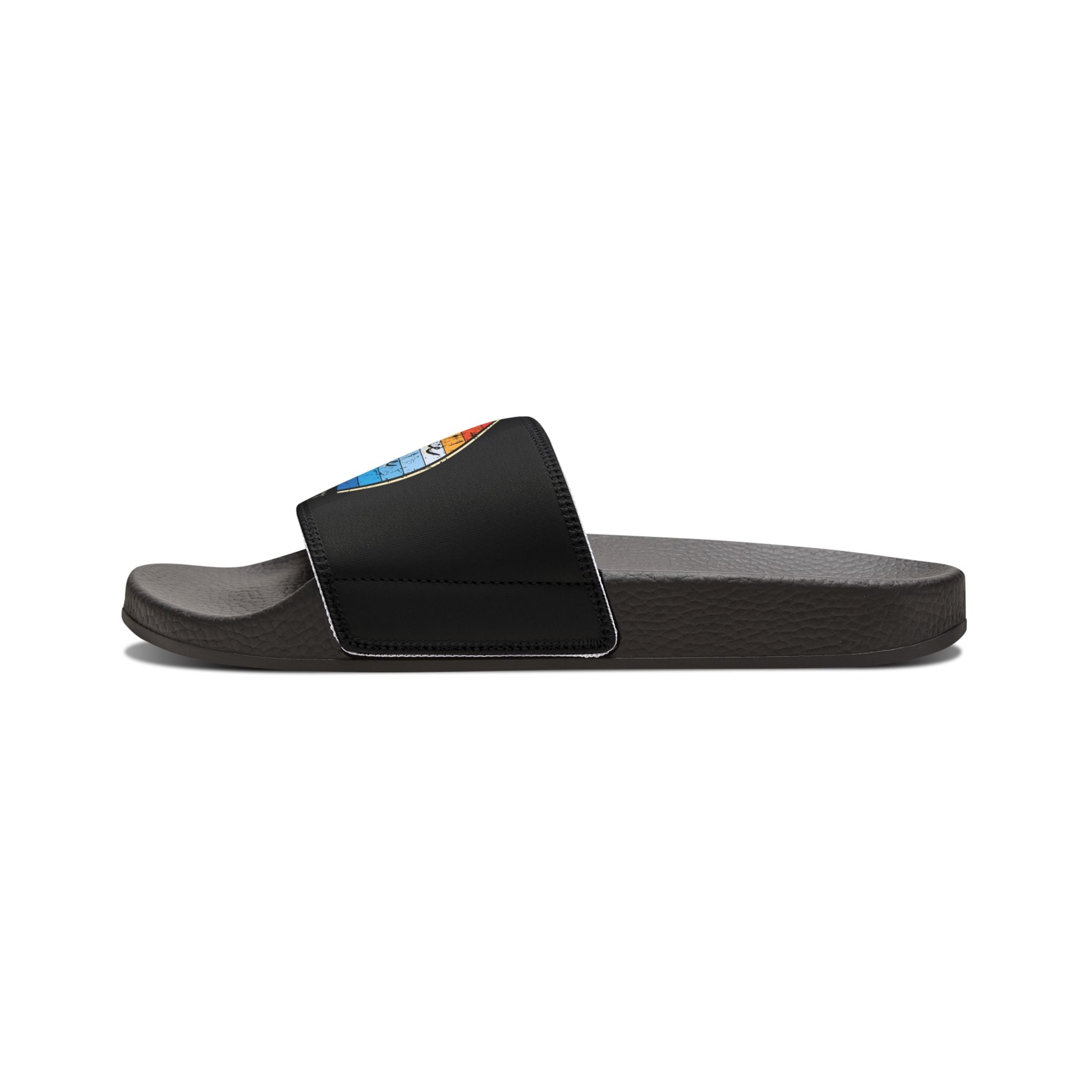 Peel Here Clothing's SEE, BELIEVE, ACHIEVE Men's Removable-Strap Sandals