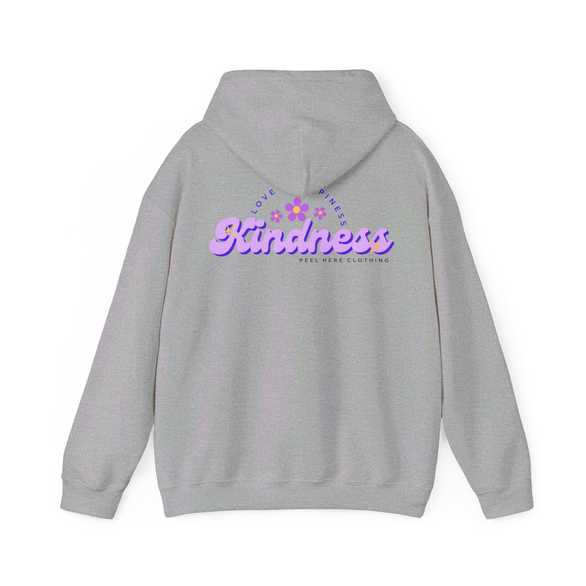 Peel here Clothings Kindness hoodie ( Back)